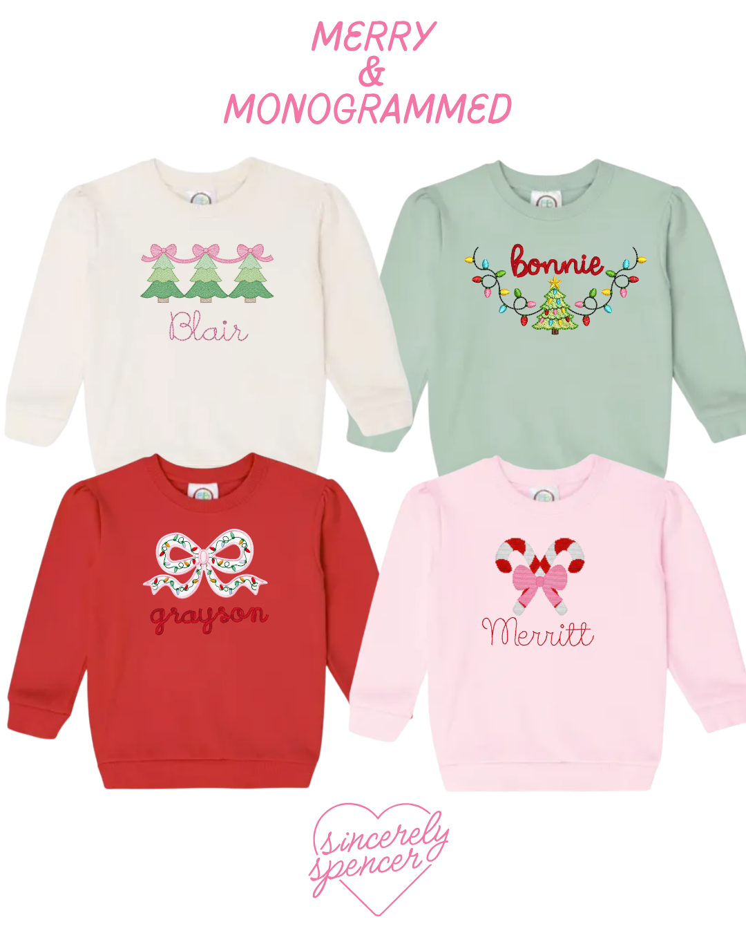 Christmas Pre Order Puff Sleeve Sweatshirt