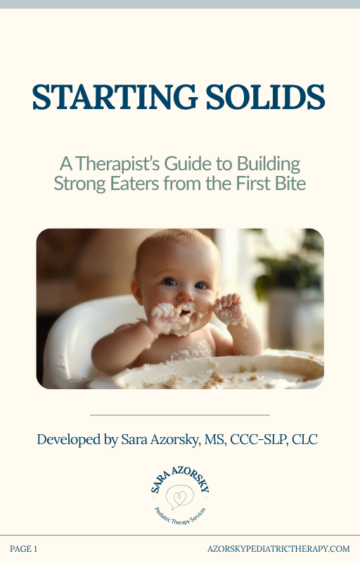 Starting Solids - A Therapist’s Guide to Building Strong Eaters from the First Bite