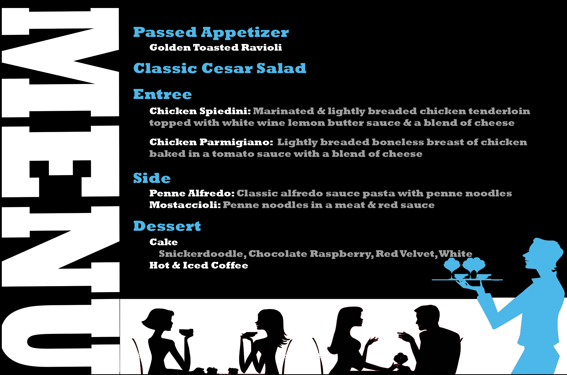 Menu Cards. 