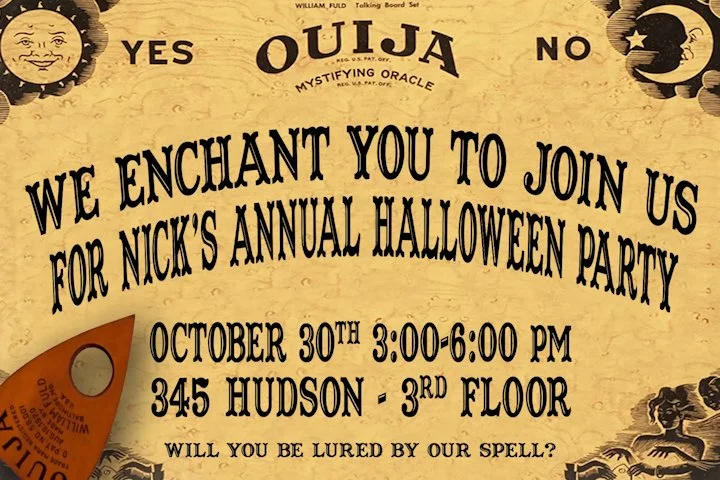 The original invite, which was animated. The planchet in the original invite glowed in red and then moved around the screen, ultimately selecting "YES". 