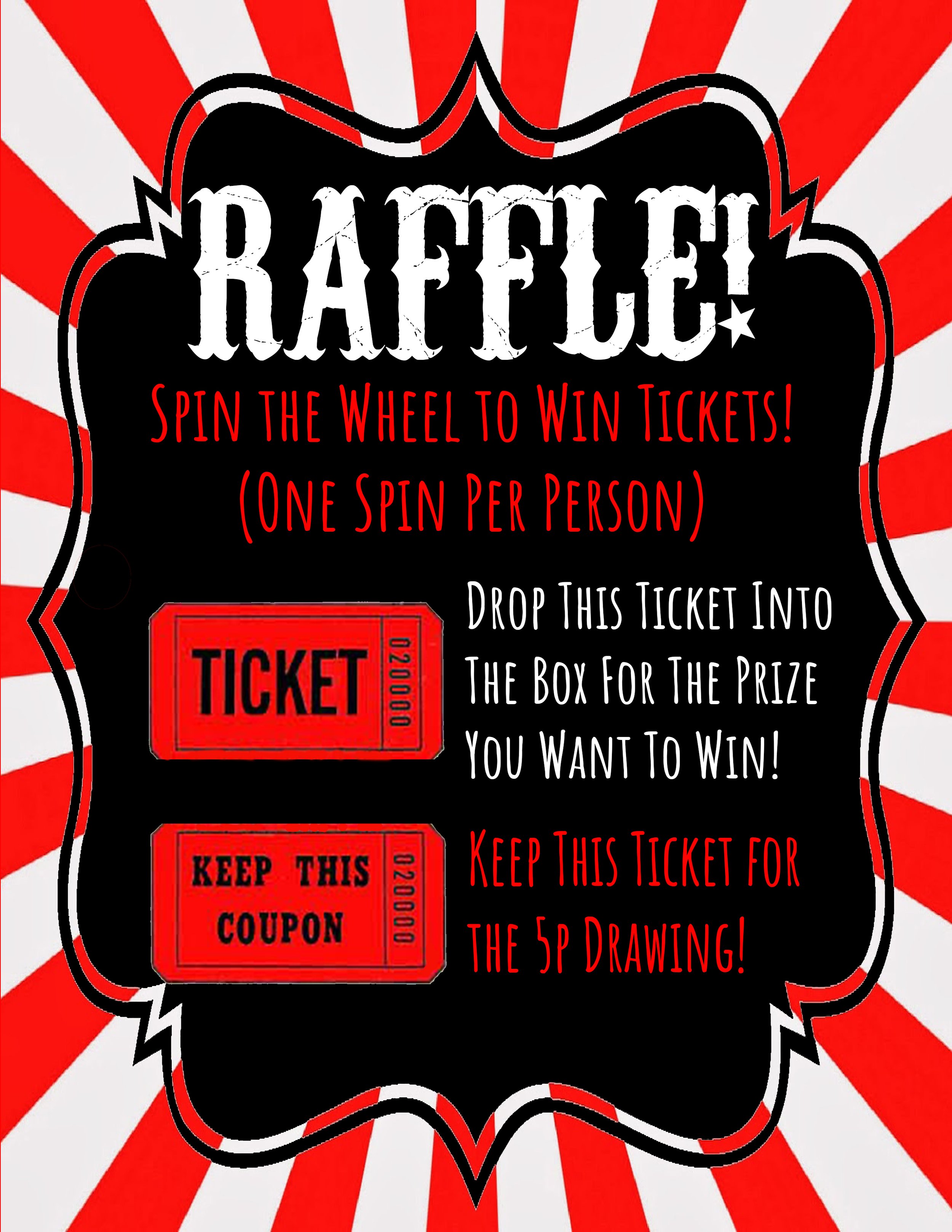 The raffle tickets added to the pull under the big top!