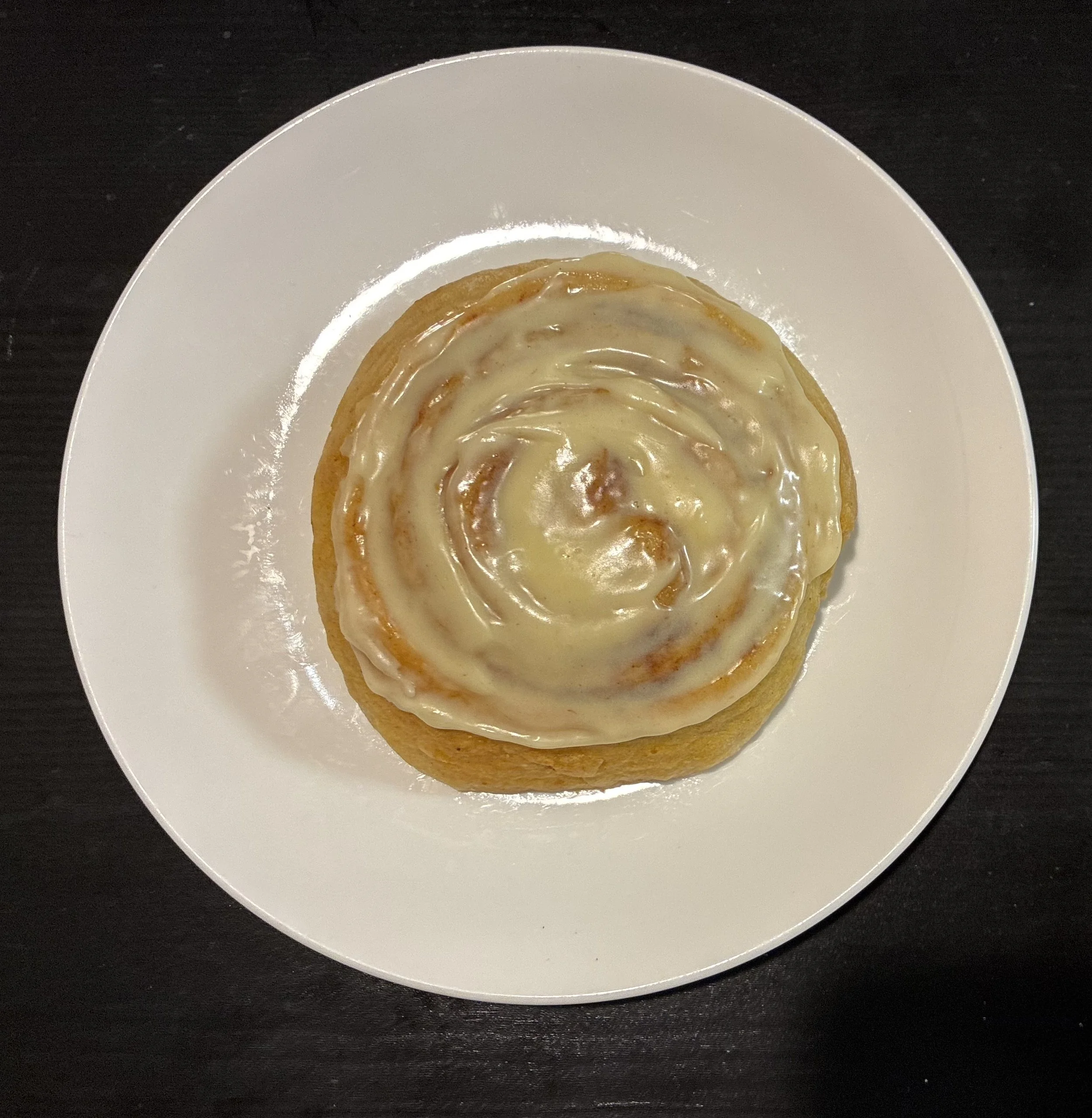 Cinnamon glazed pumpkin roll