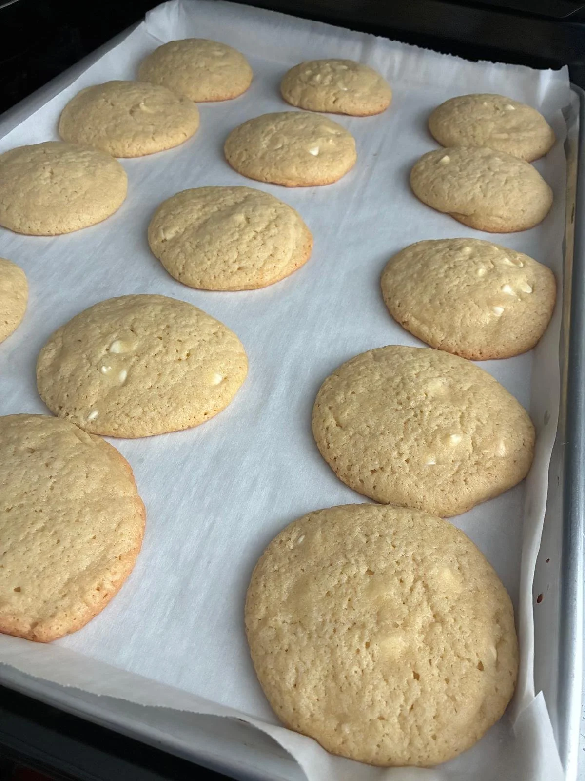 Vanilla and white chocolate cookie