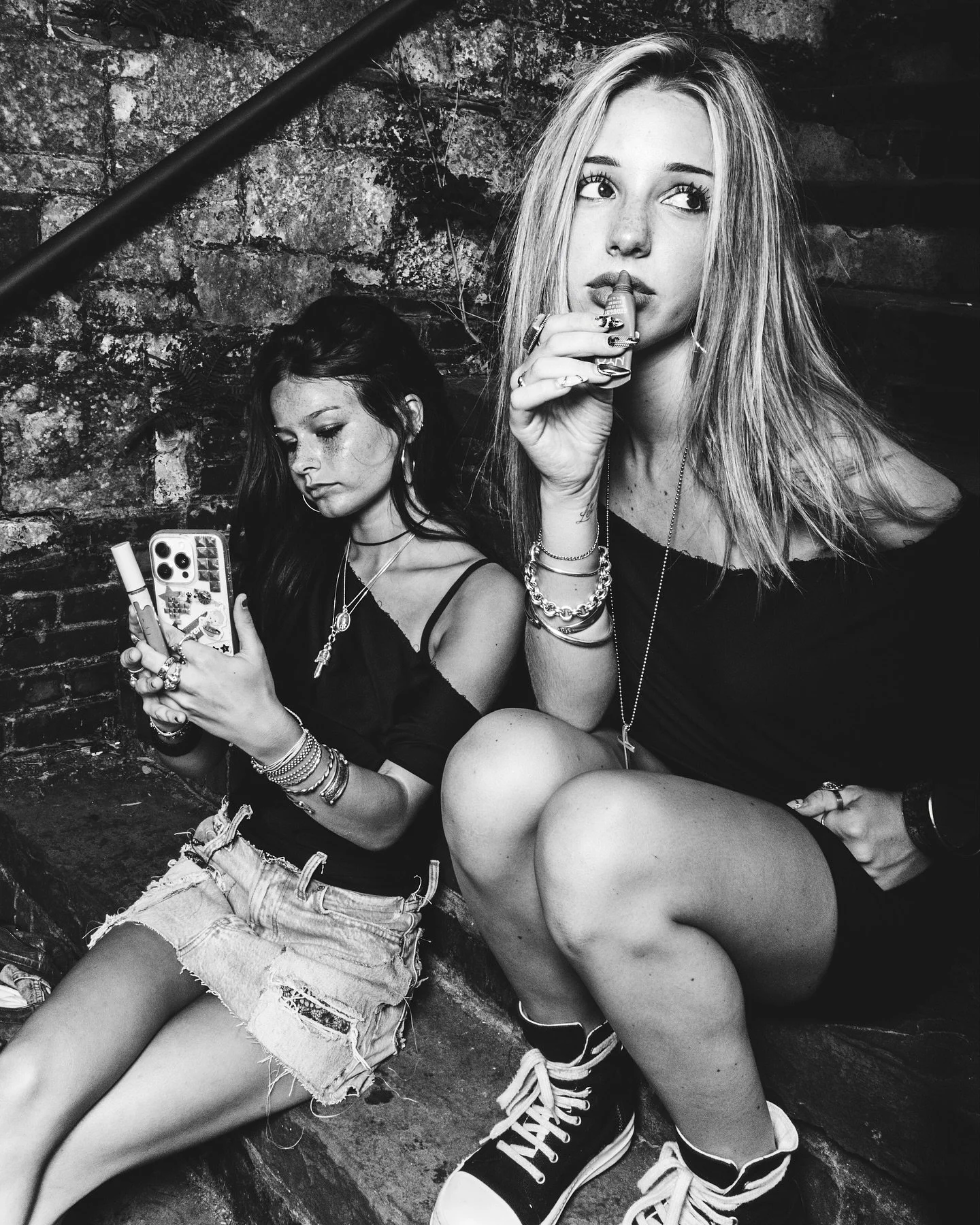 custom orders open!! shop fionarosefashion.com 

photographer- @pictureschmitz 
models- @liya.capone @cat.h3rry 

#fashion #fashionphotography #upcycling #fashionbrand #clothingbrand