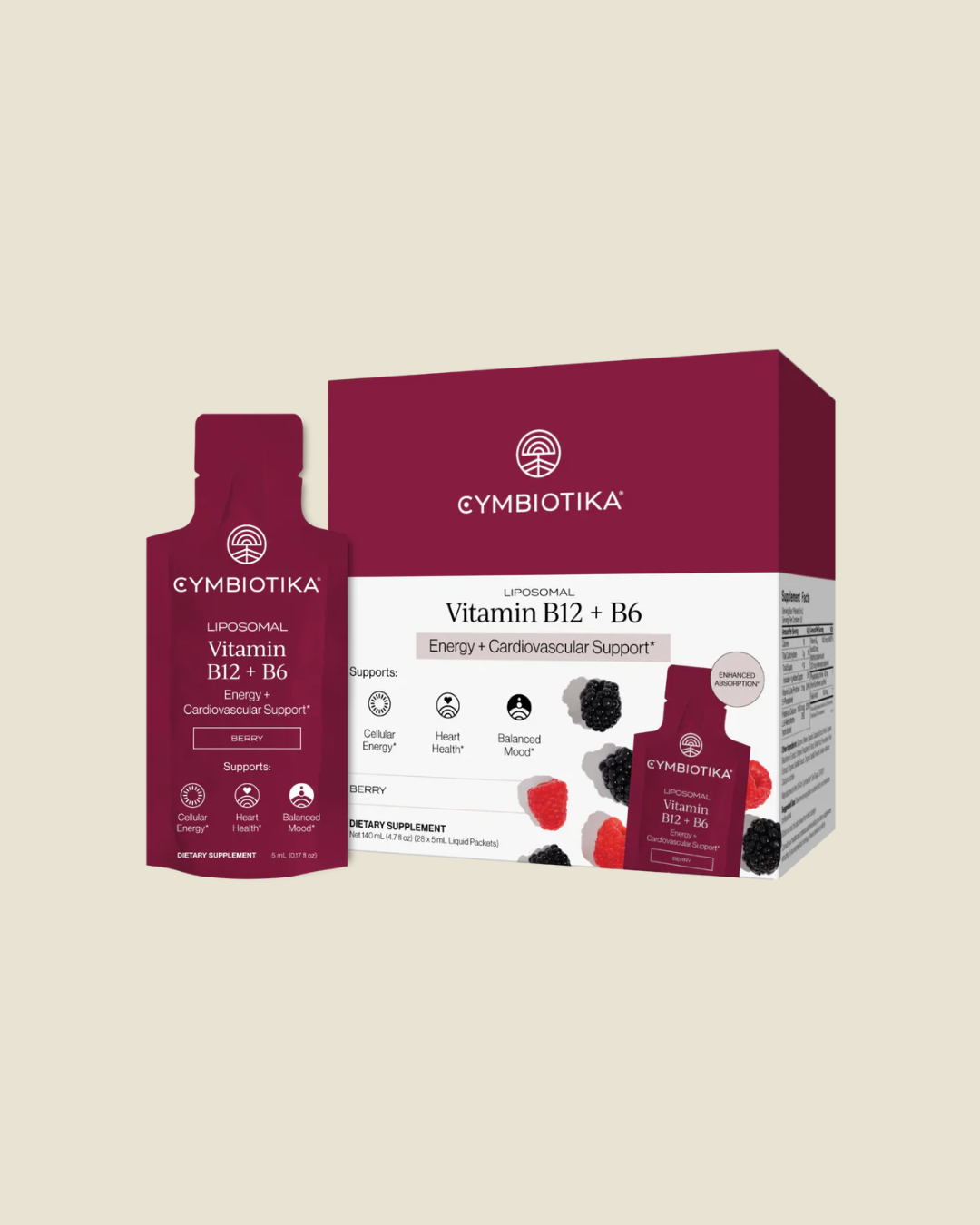 Liposomal Vitamin B12 + B6 — 1 Month Supply