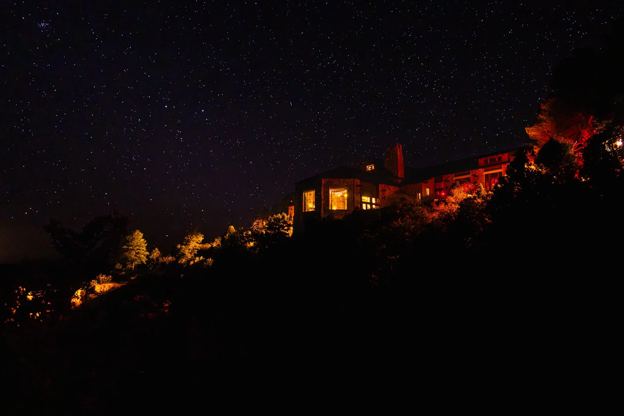 North Rim Lodge Stars in Grand Canyon National Park, Arizona