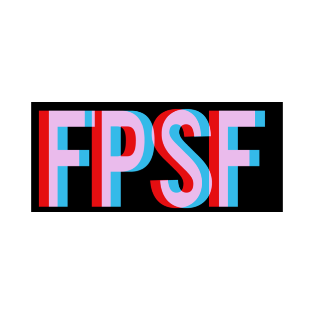 Colorful 3D text that reads 'FPSF' on a black background.