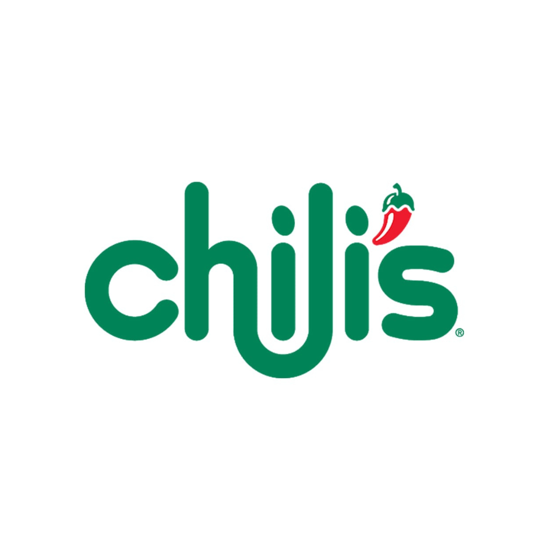 Chili's restaurant logo with green text and a red chili pepper accent on the letter 'i'.
