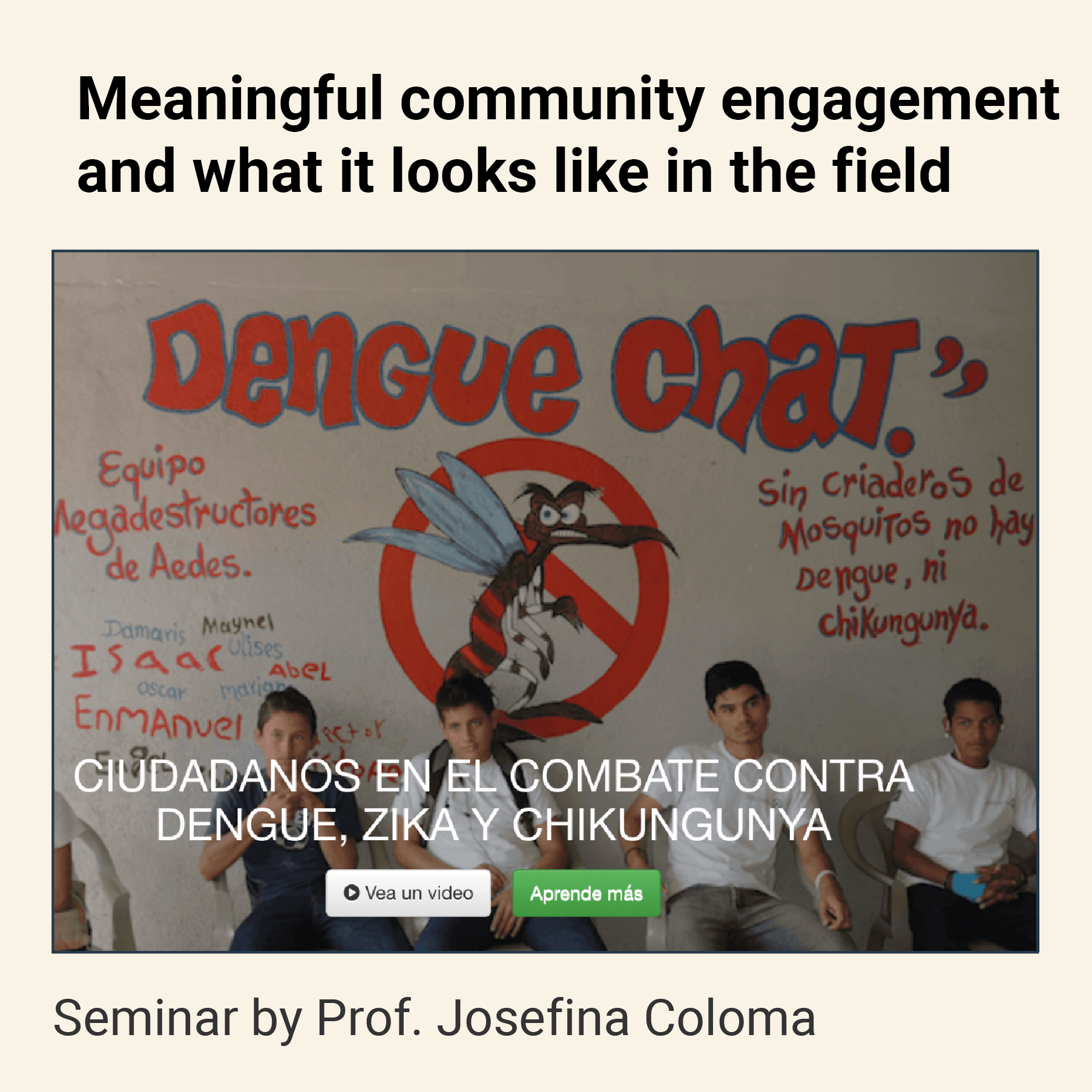 DeZi Webinar: Community Engagement