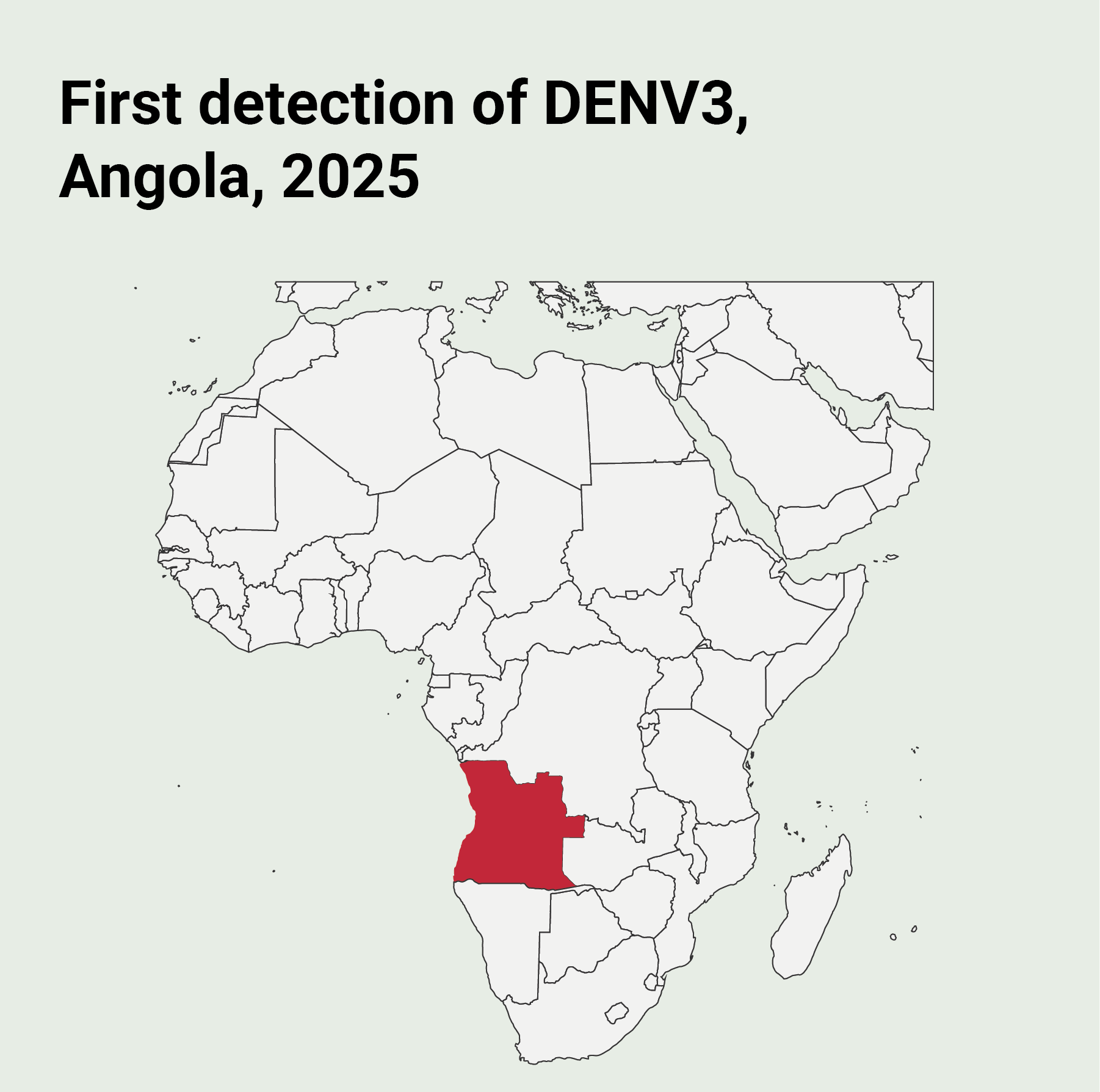 Tracking the arrival of DENV3 in Angola