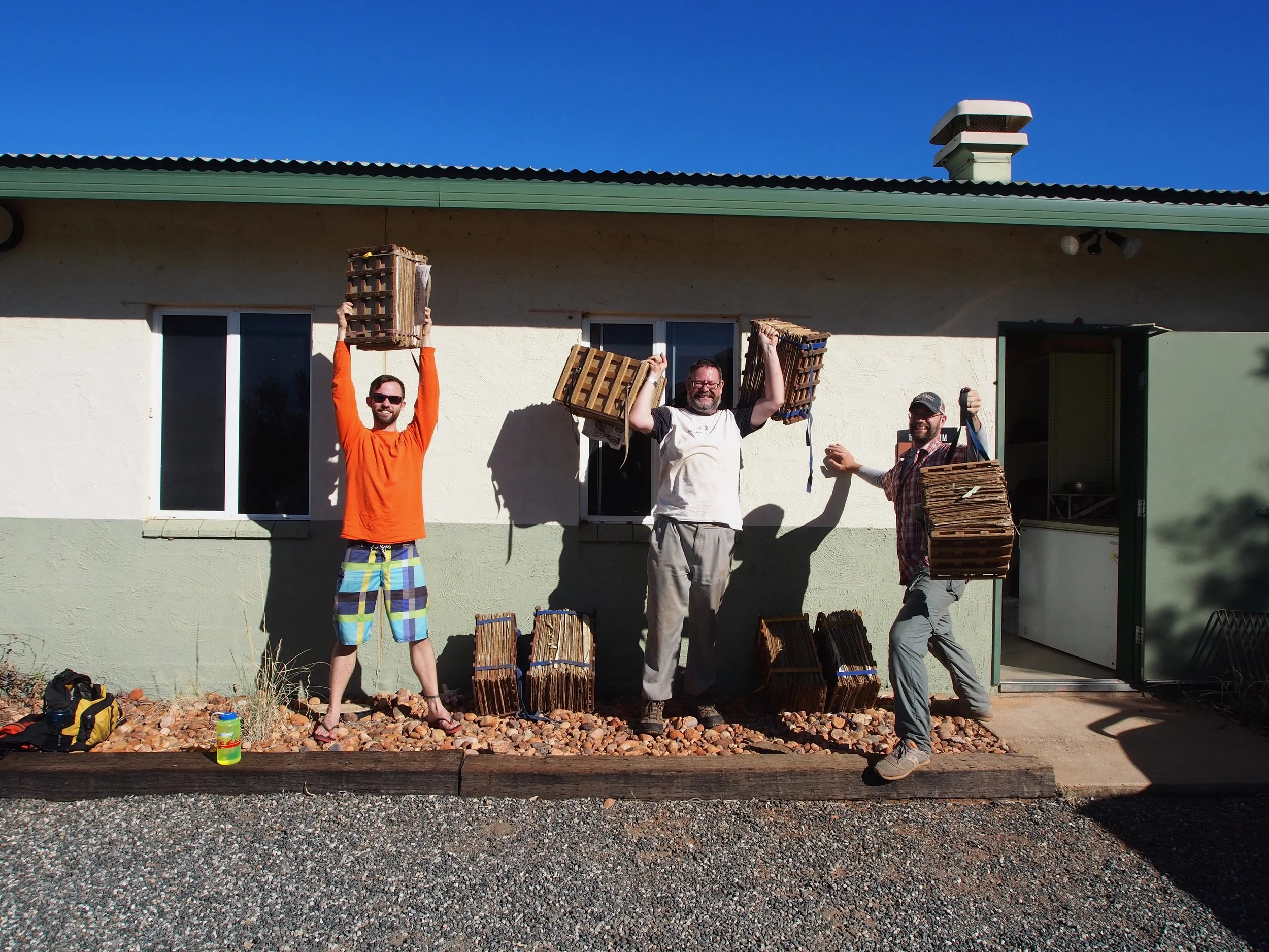 Full plant presses at the NT Herbarium, Alice Springs. 
