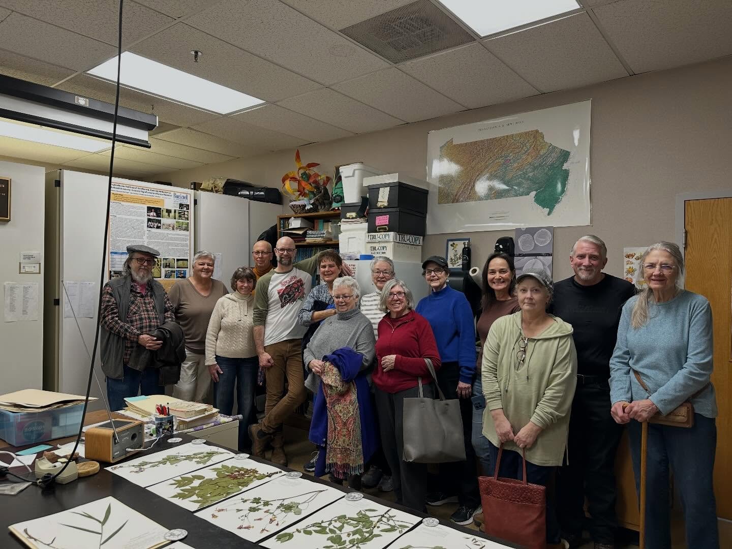 Happy to co-host with @full_bloom_mama almost 40 folks in the Manning Herbarium and Biology Greenhouse yesterday through the Bucknell Institute for Lifelong Learning. So many excellent questions and lots of genuine interest in why collections matter 