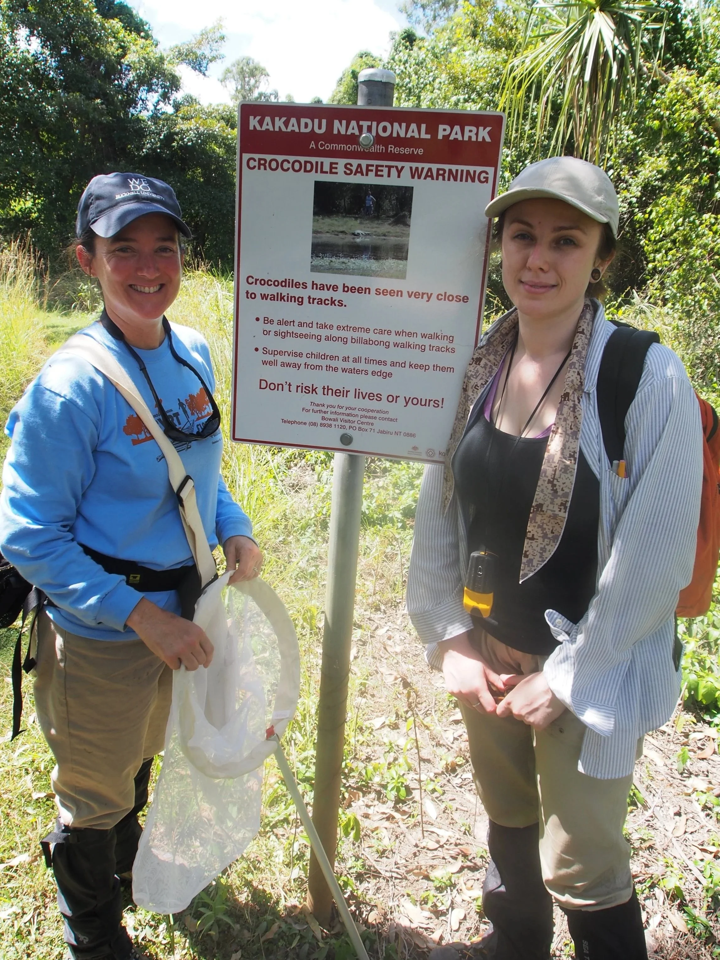 Beth Capaldi and Gemma Lionheart ‘14, Kakadu National Park, NT. 2013. 