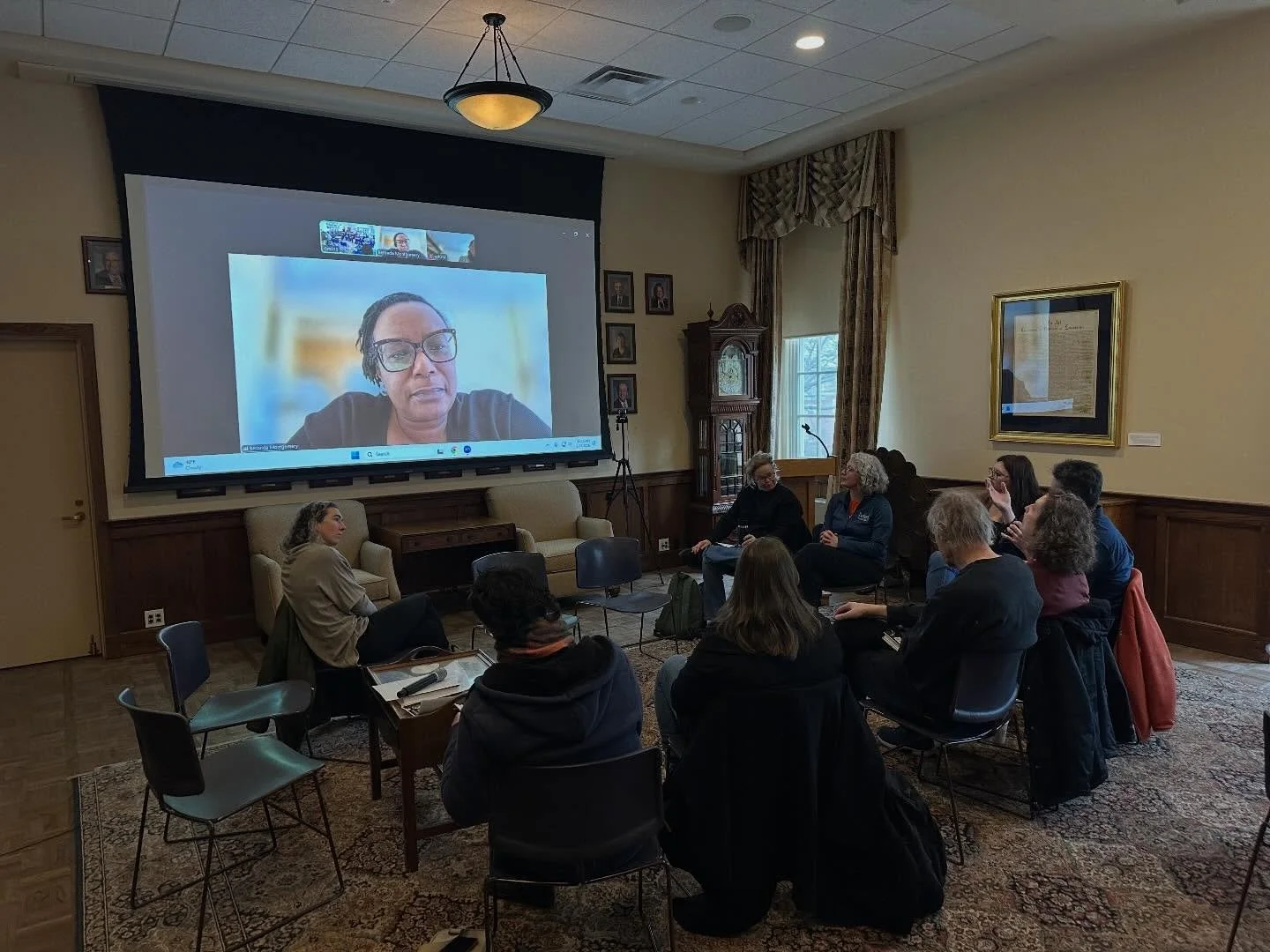 What a privilege to have a book discussion on campus today about Beronda Montgomery&rsquo;s &ldquo;When Trees Testify&rdquo; &mdash; and have Beronda actually be there! 

Thanks to @bucknellbcse for organizing and @beronda_m for showing up! Can&rsquo