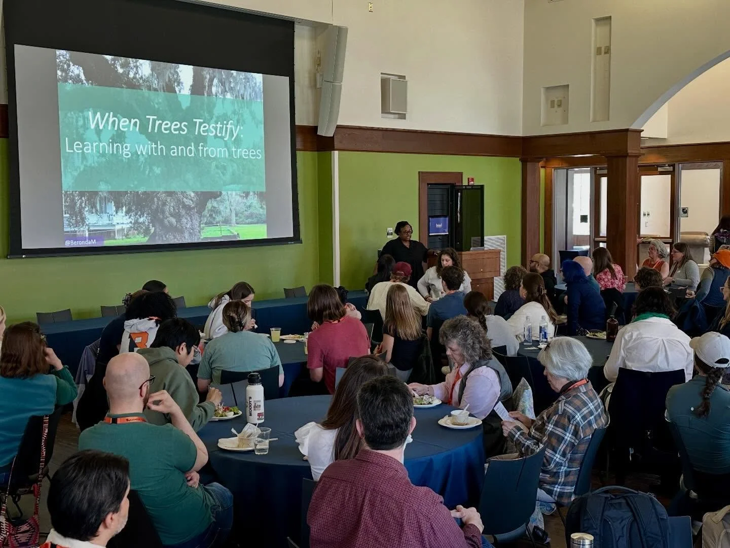 So good to hang with @beronda_m at Bucknell &mdash; and to see her fantastic keynote talk at our 13th Sustainability Symposium organized by @bucknellbcse. Thanks for making us part of the #WhenTreesTestify book tour, Beronda!