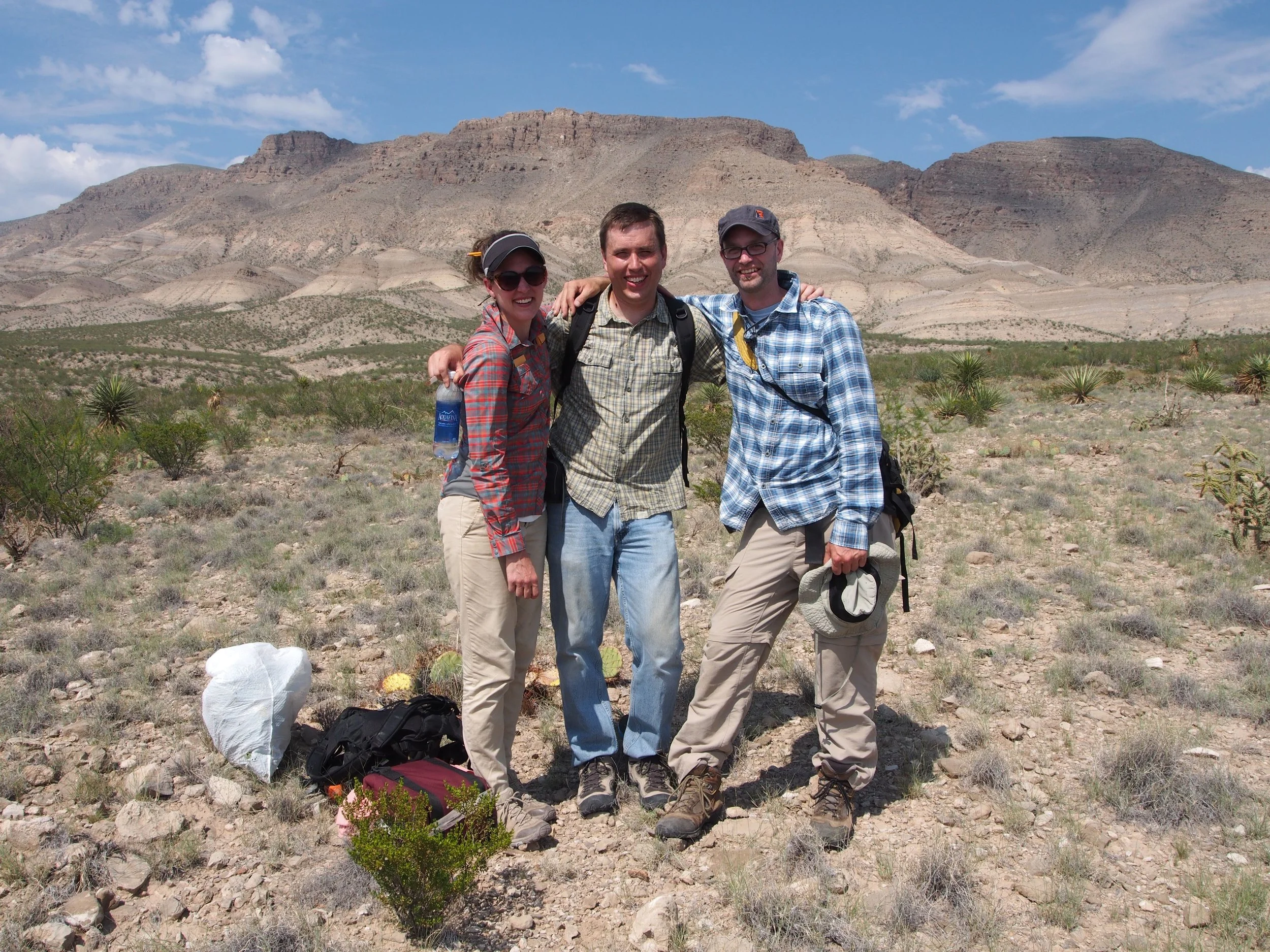 With Krissa Skogen and Mike Moore, Crow Flats, New Mexico. 