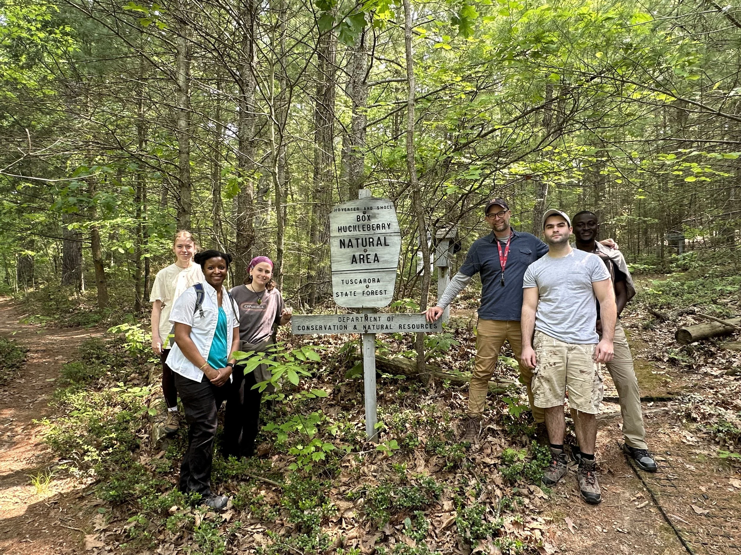 Visiting the Hoverter & Sholl Box Huckleberry Natural Area, a National Natural Landmark established in 1967.