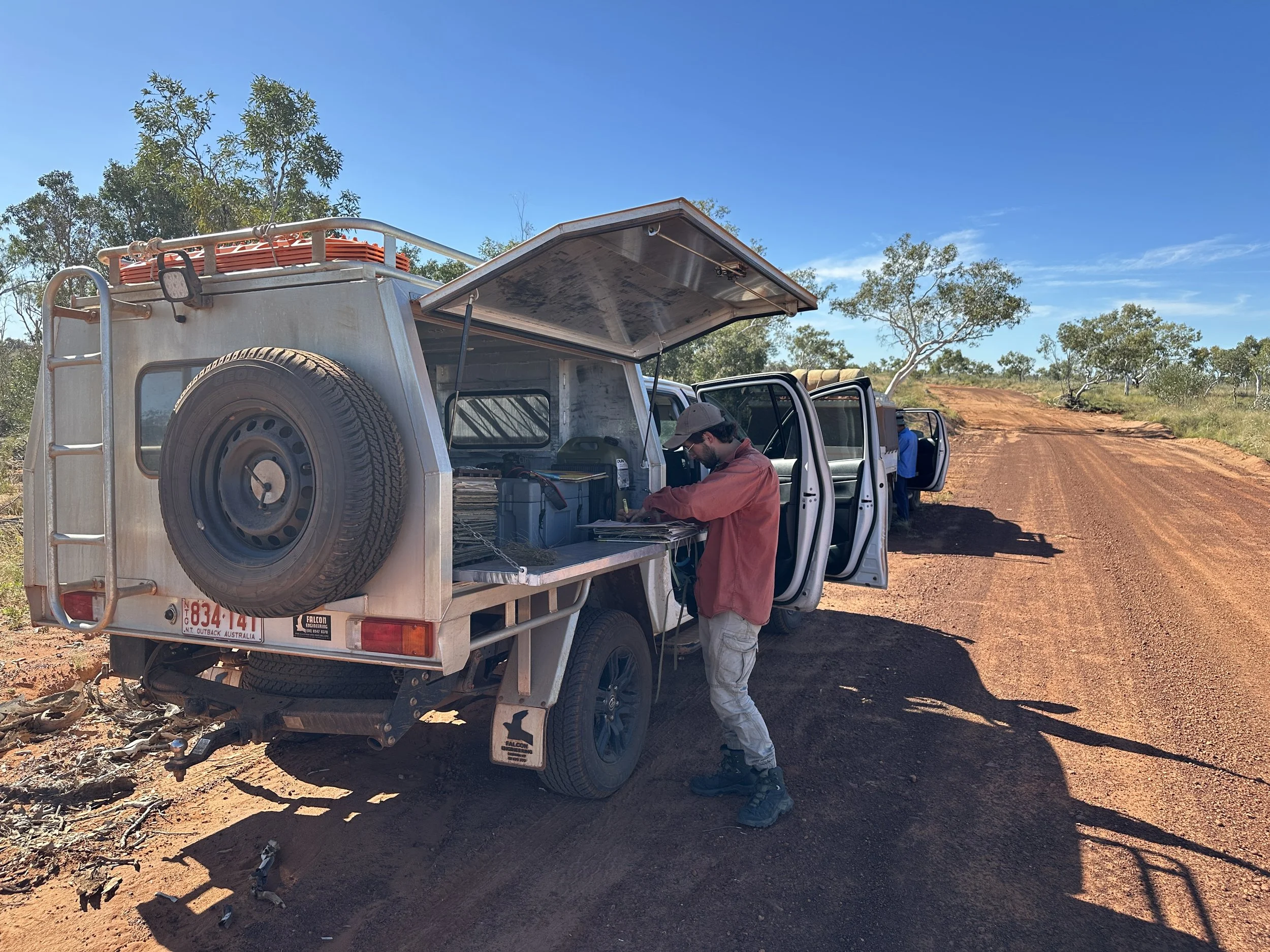 Aiden Webb's plant collecting machine.
