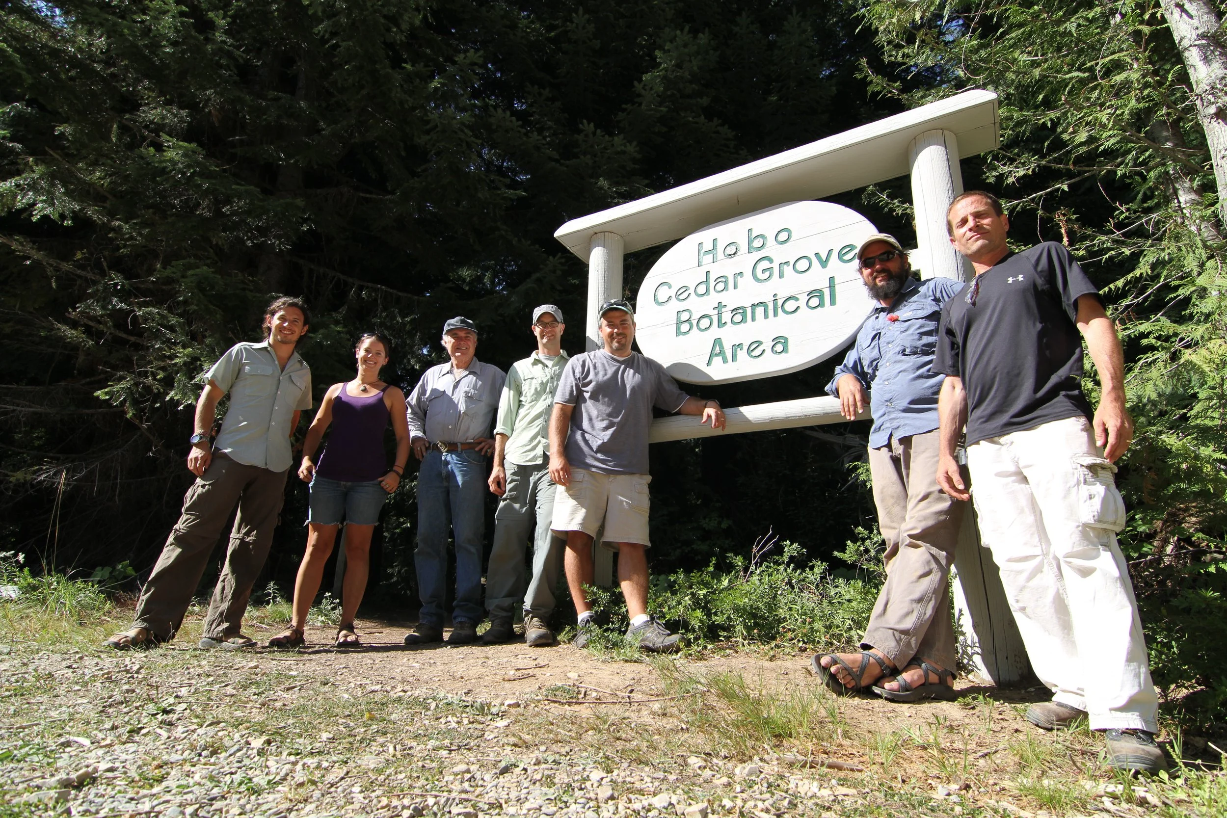 With Simon Uribe-Convers, Hannah Marx, Bill Rember, Paul Fredericks, Dave Tank, and Tim Kramer filming Plants are Cool, Too! in Idaho. 2012. 