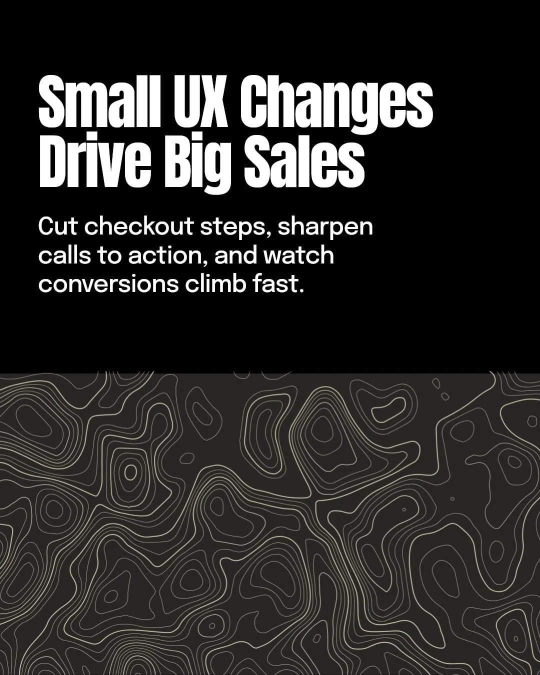 Functional UX tweaks can boost your e-commerce conversion fast. No fluff, just results.

Focus on clarity and simplicity: streamline navigation, reduce steps to checkout, and highlight your call to action with bold, purposeful design. Use data to gui