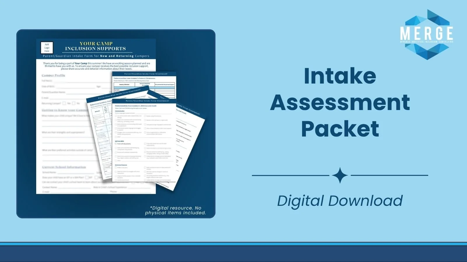 Inclusion intake assessment packet