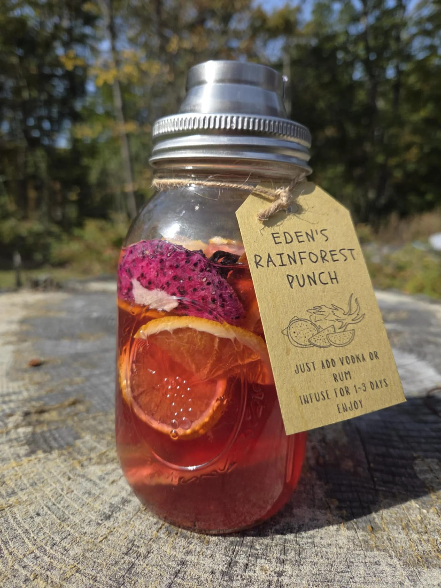 Eden's Rainforest Punch- Dried Craft Drink  Infusion 32 oz.