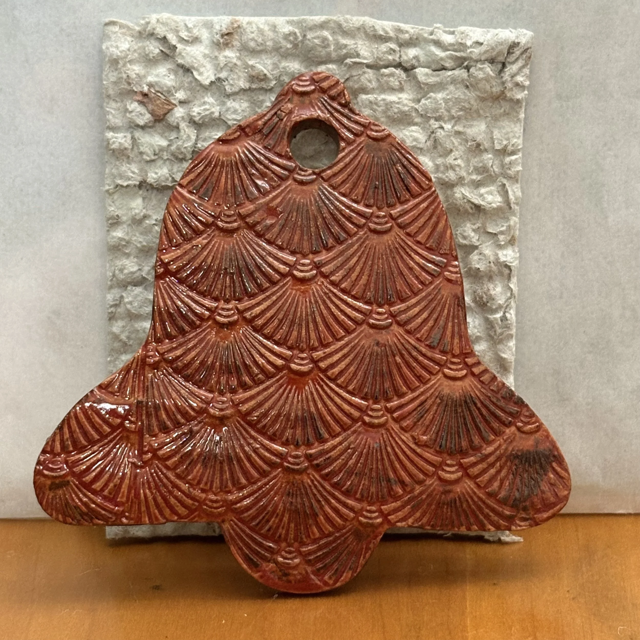Cinnabar bell ornament