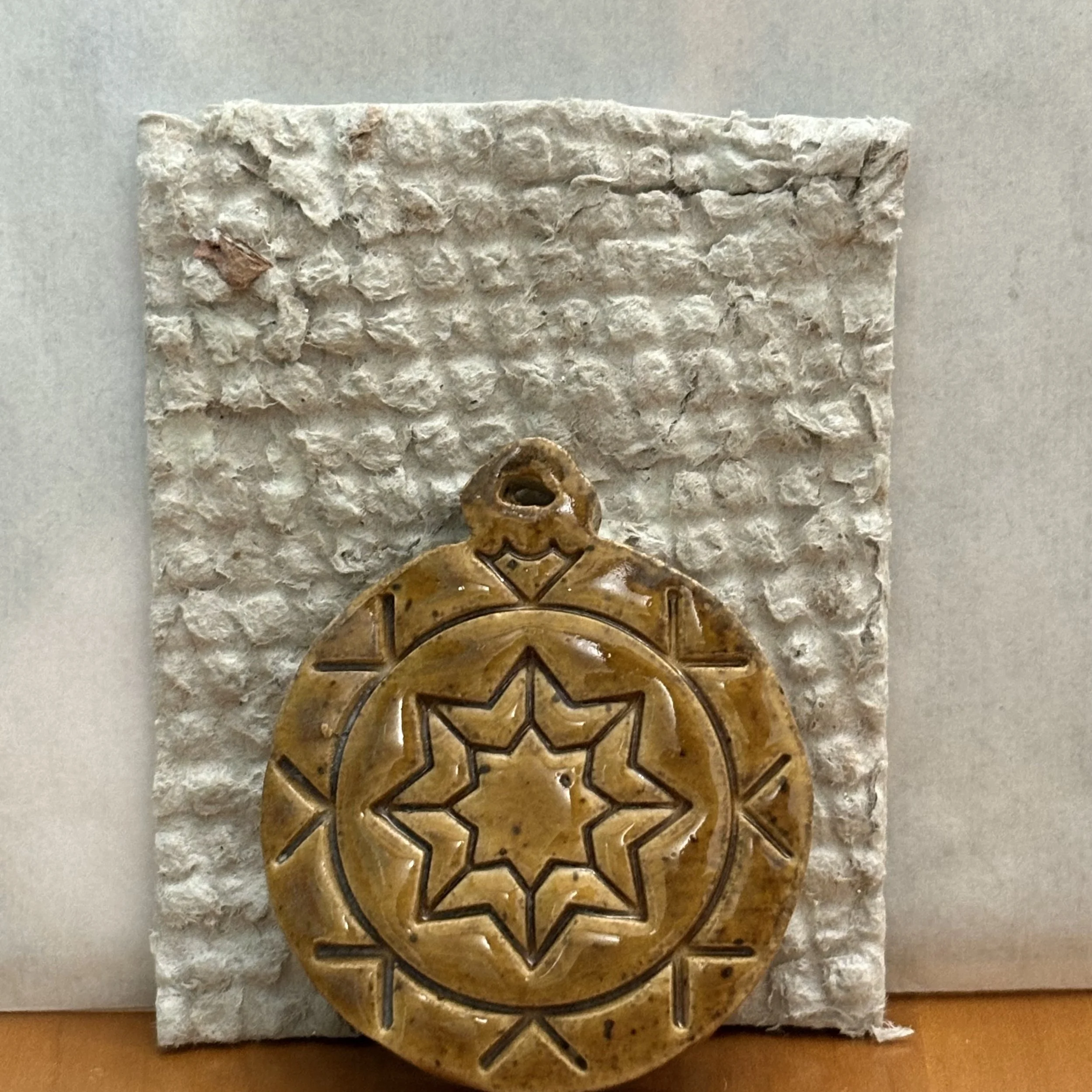 Amber topaz ornament