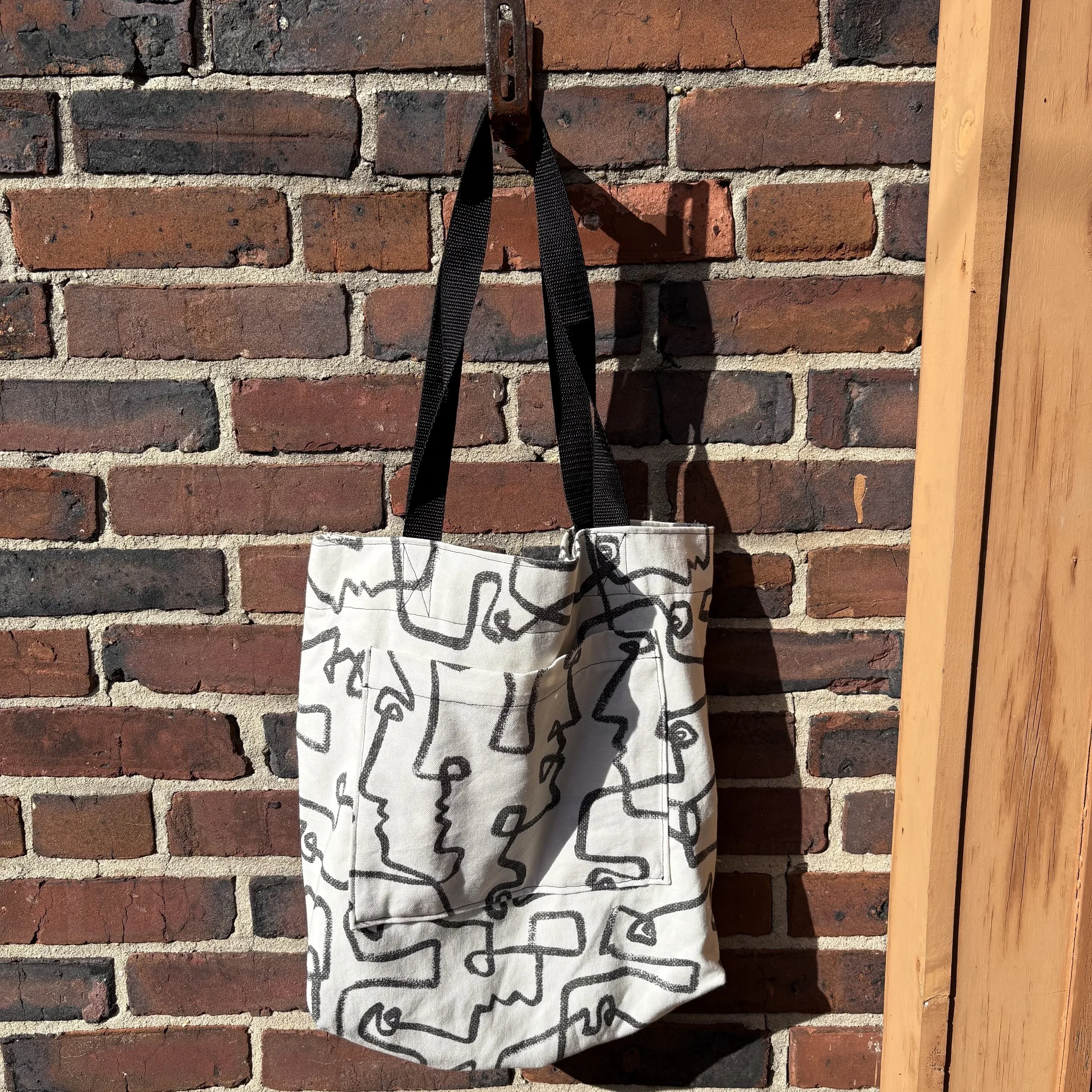 abstract face bag