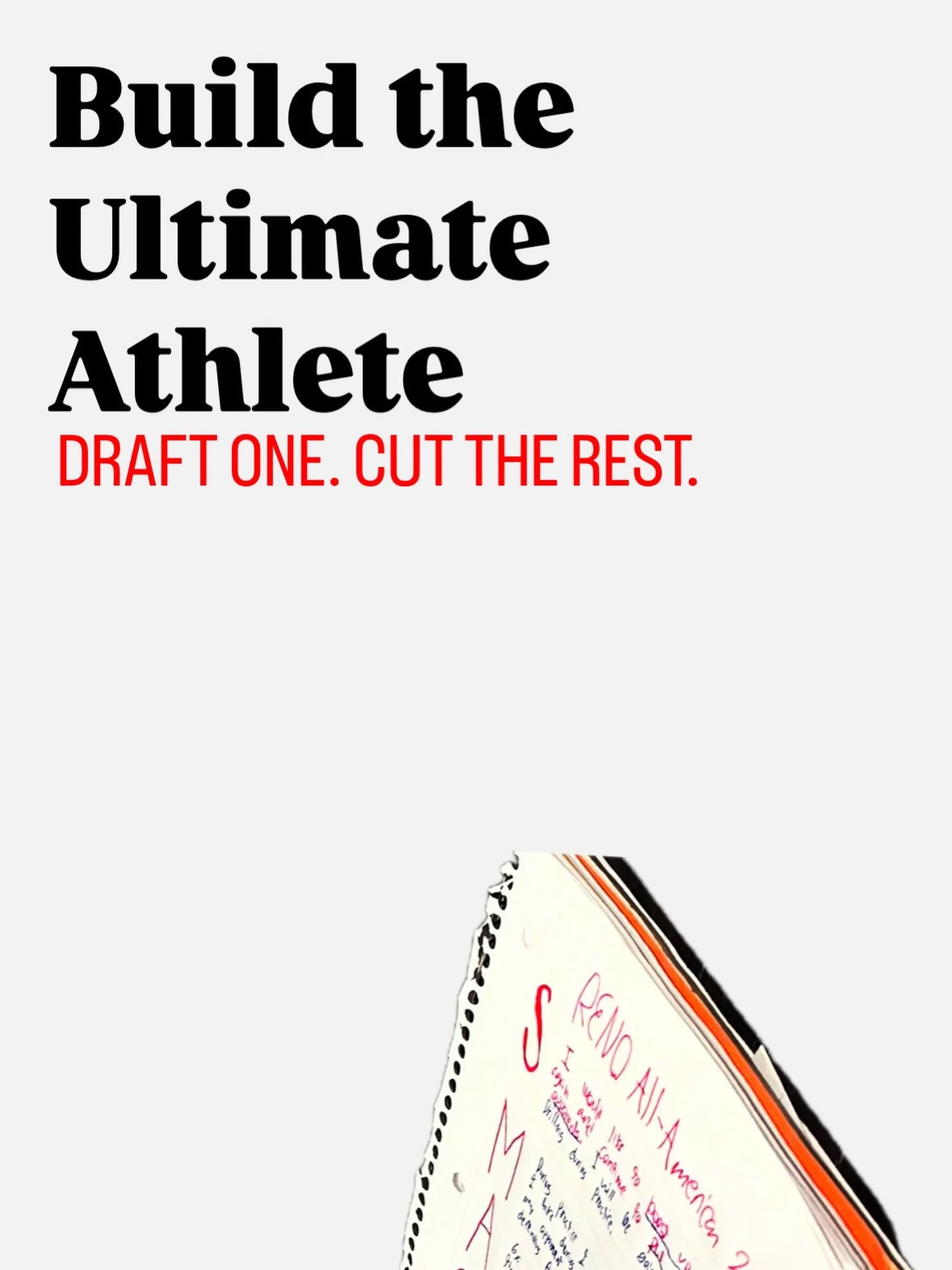 You&rsquo;re building the ultimate athlete. Draft ONE. Cut the REST. Follow the stories and create your athlete. DM me why you picked this athlete and WINNER of the best description of their athlete will WIN a Chick-fil-A gift card.