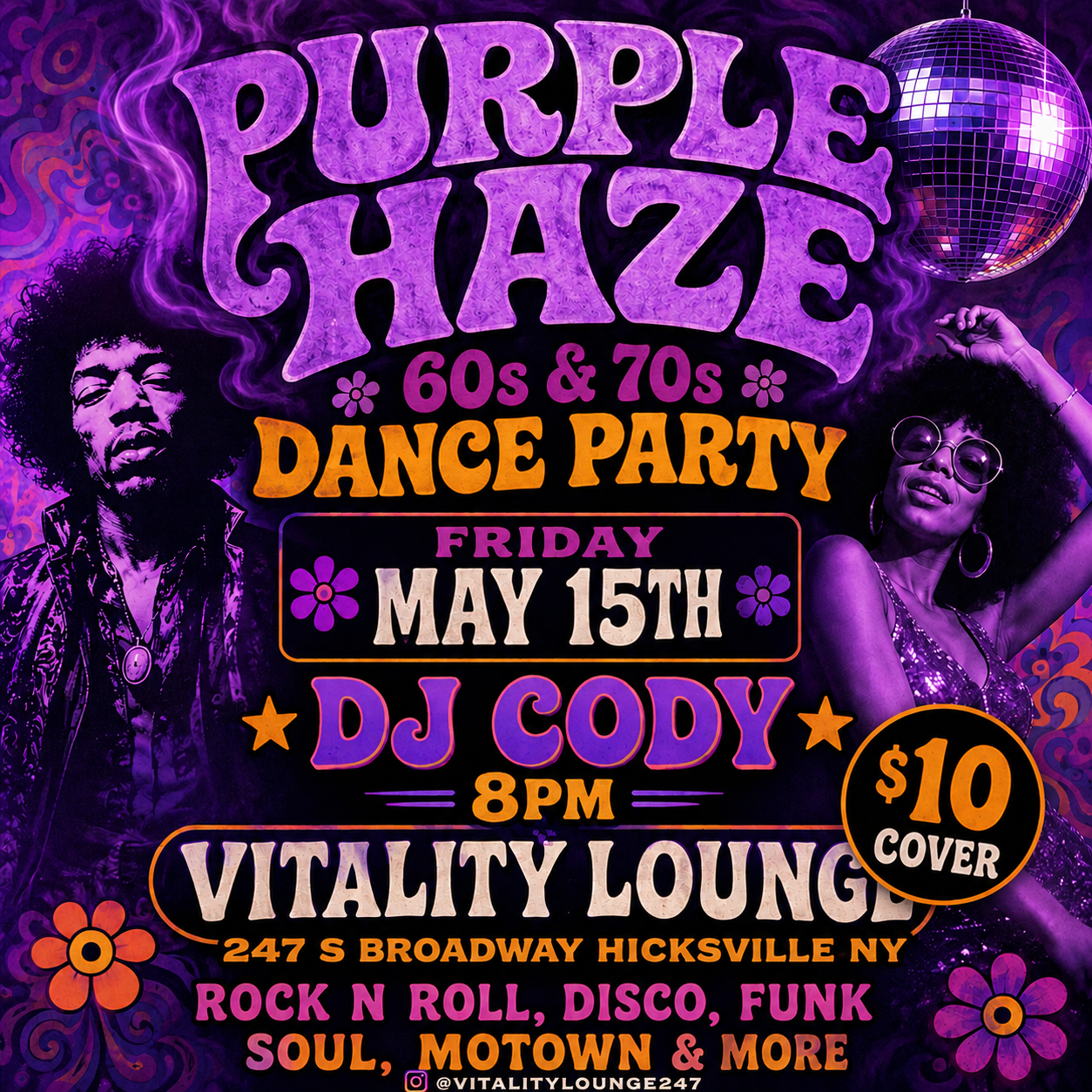 Purple Haze 60s/70s Dance Party