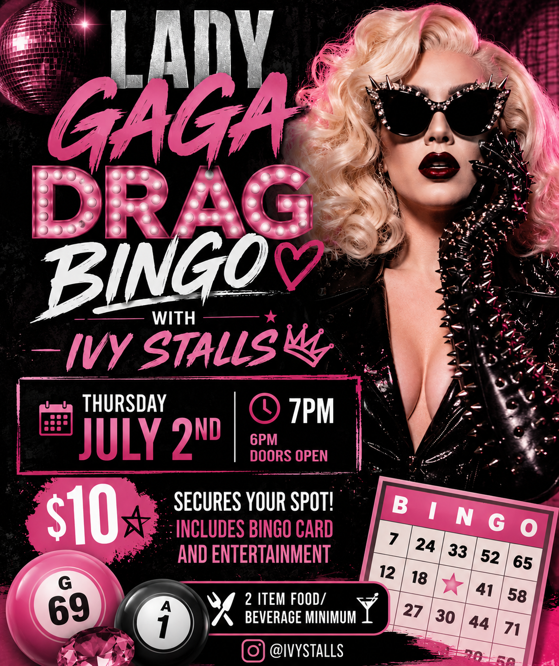 Drag Bingo: Lady Gaga Edition