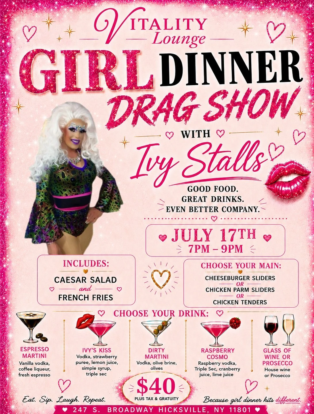 Girl Dinner Drag Show with Ivy Stalls