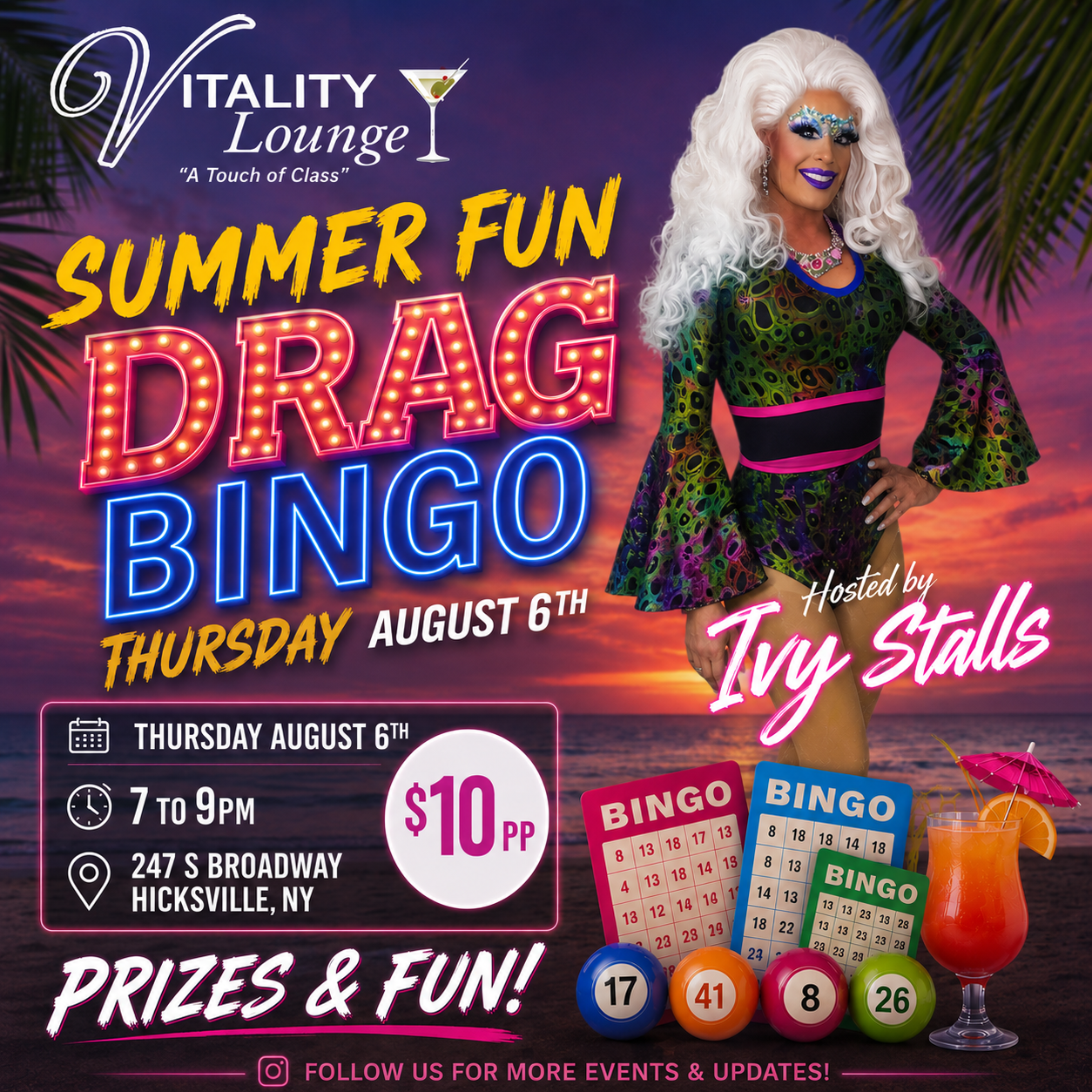 Drag Bingo: Summer Fun w/ Ivy Stalls