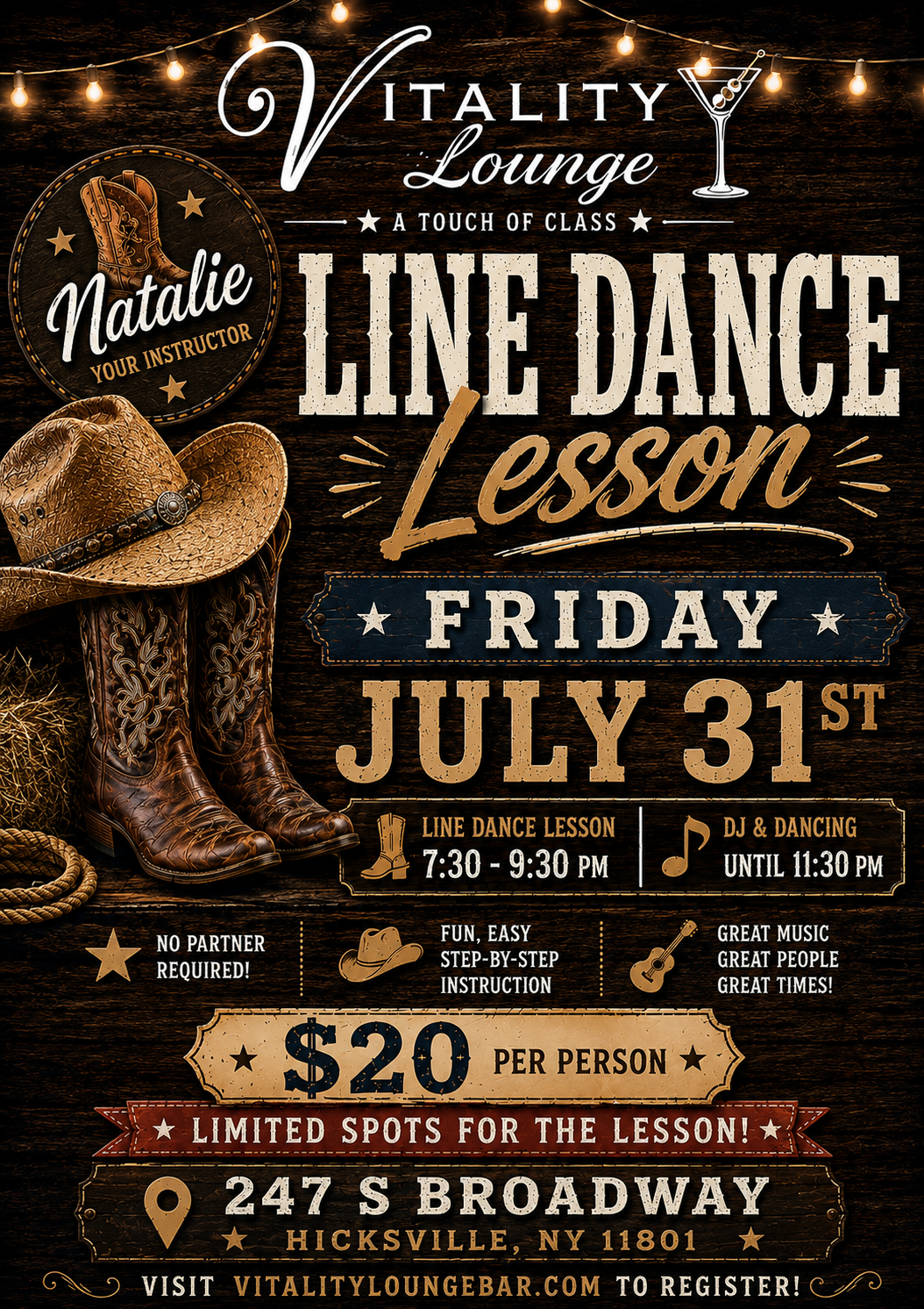 Country Line Dance Night with Natalie