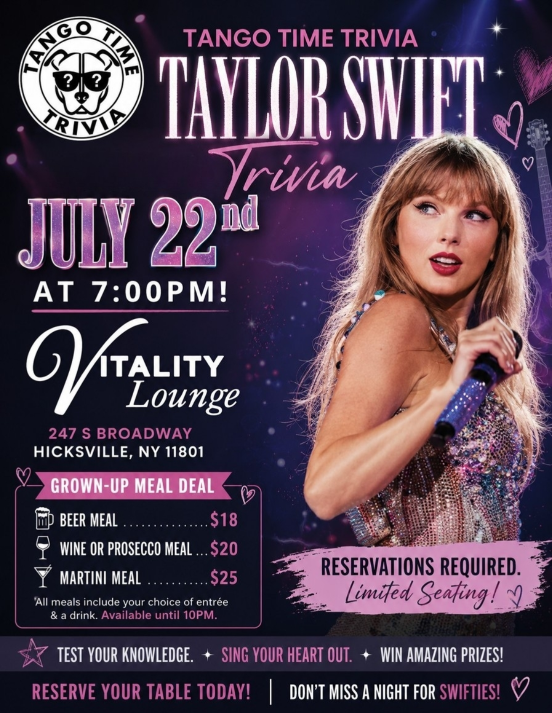 Taylor Swift Trivia Night
