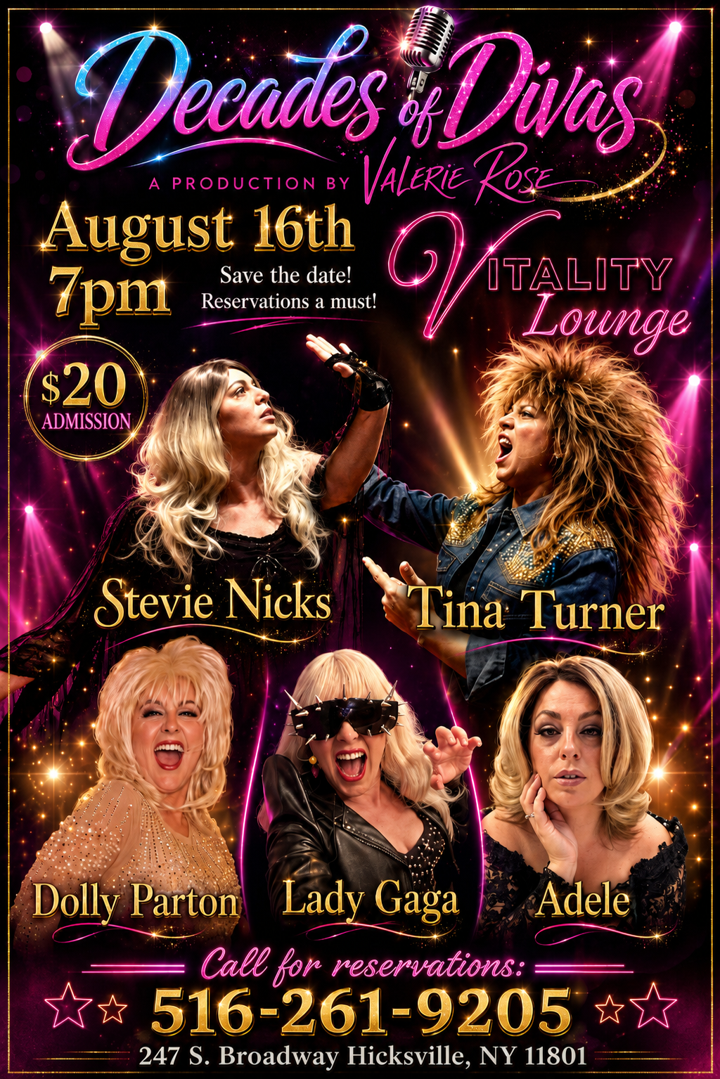 Decades of Divas Tribute Show w/ Valerie Rose