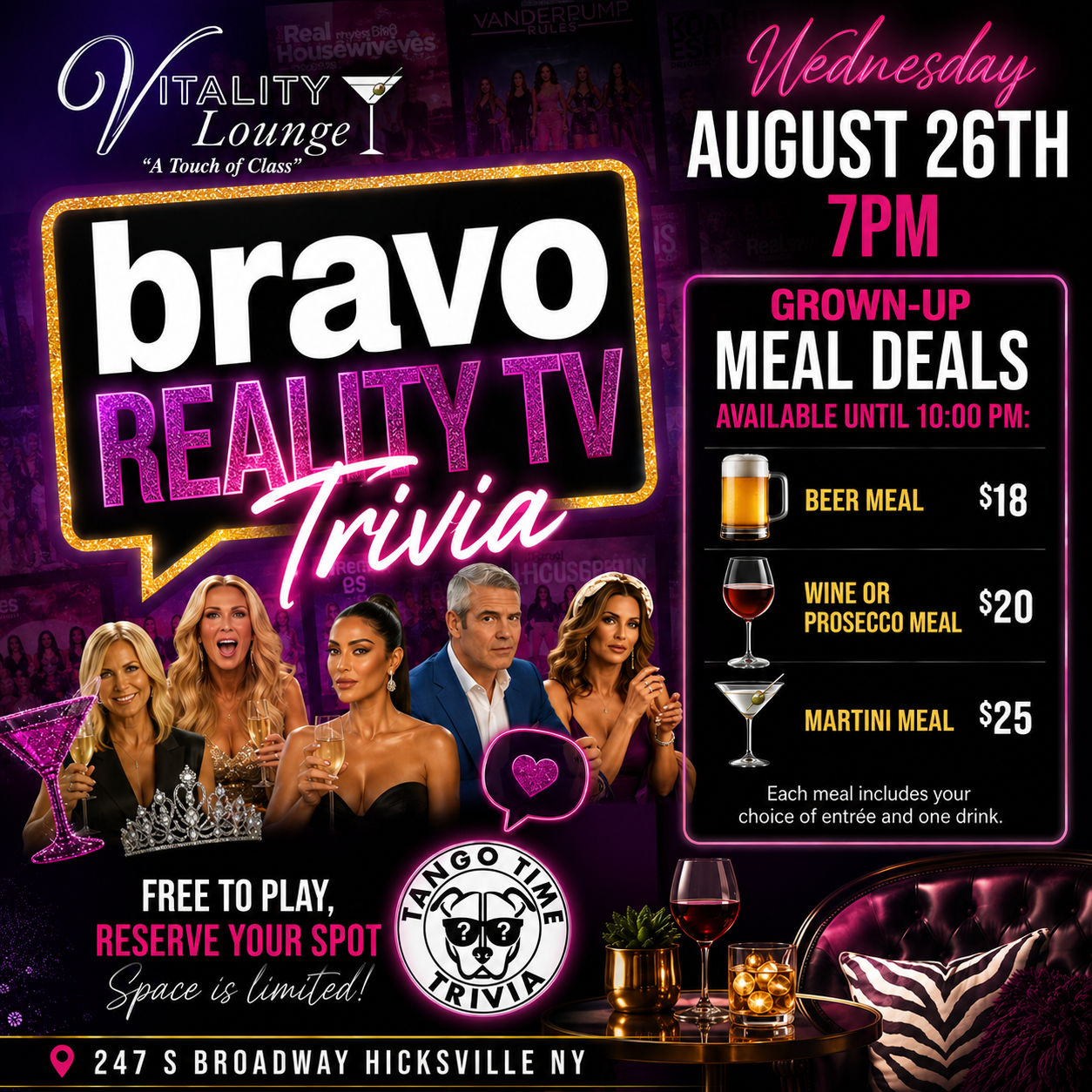 Bravo Reality TV Trivia Night