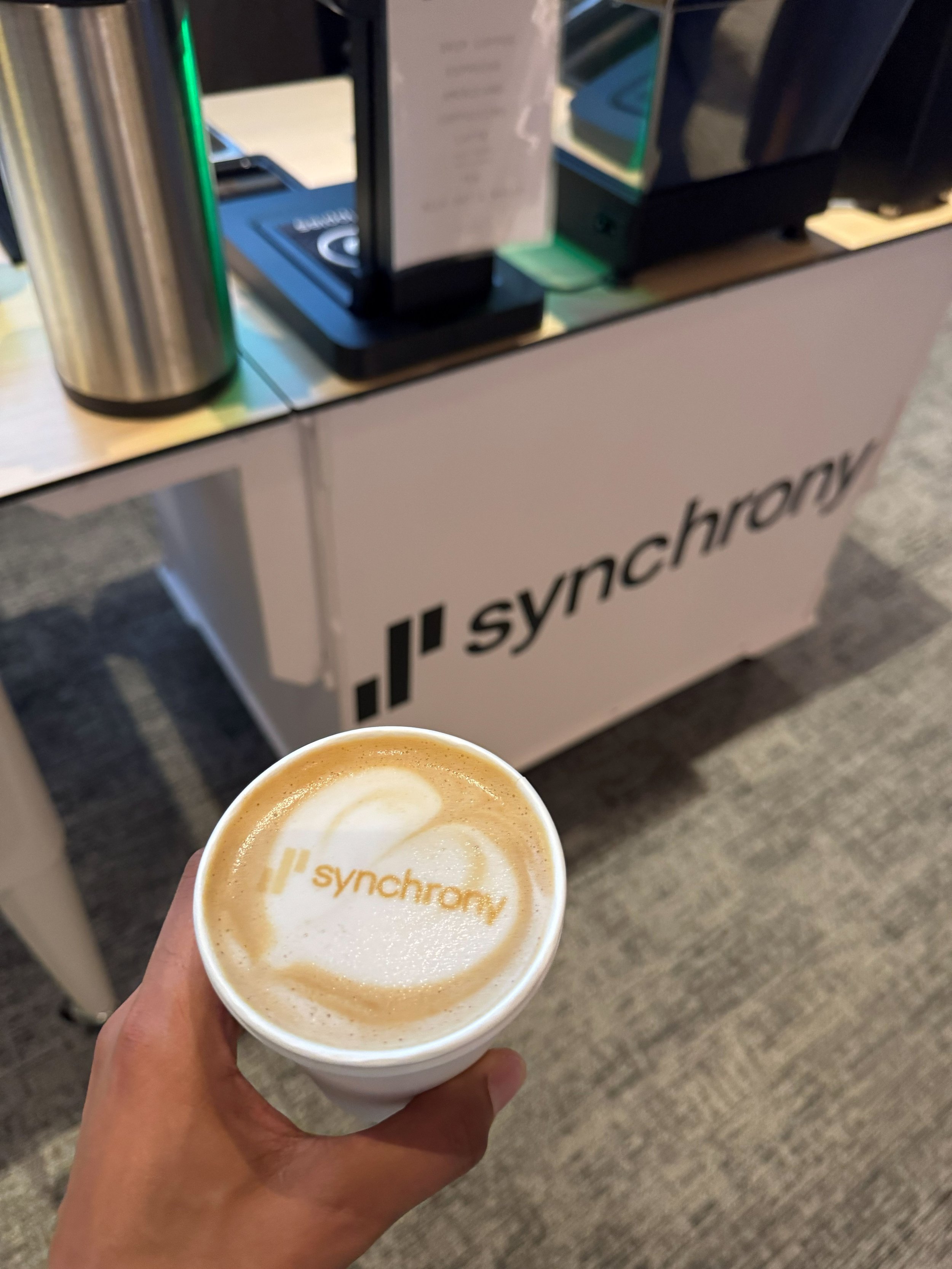 Specialty coffee service at Synchrony's Global UNITE employee conference