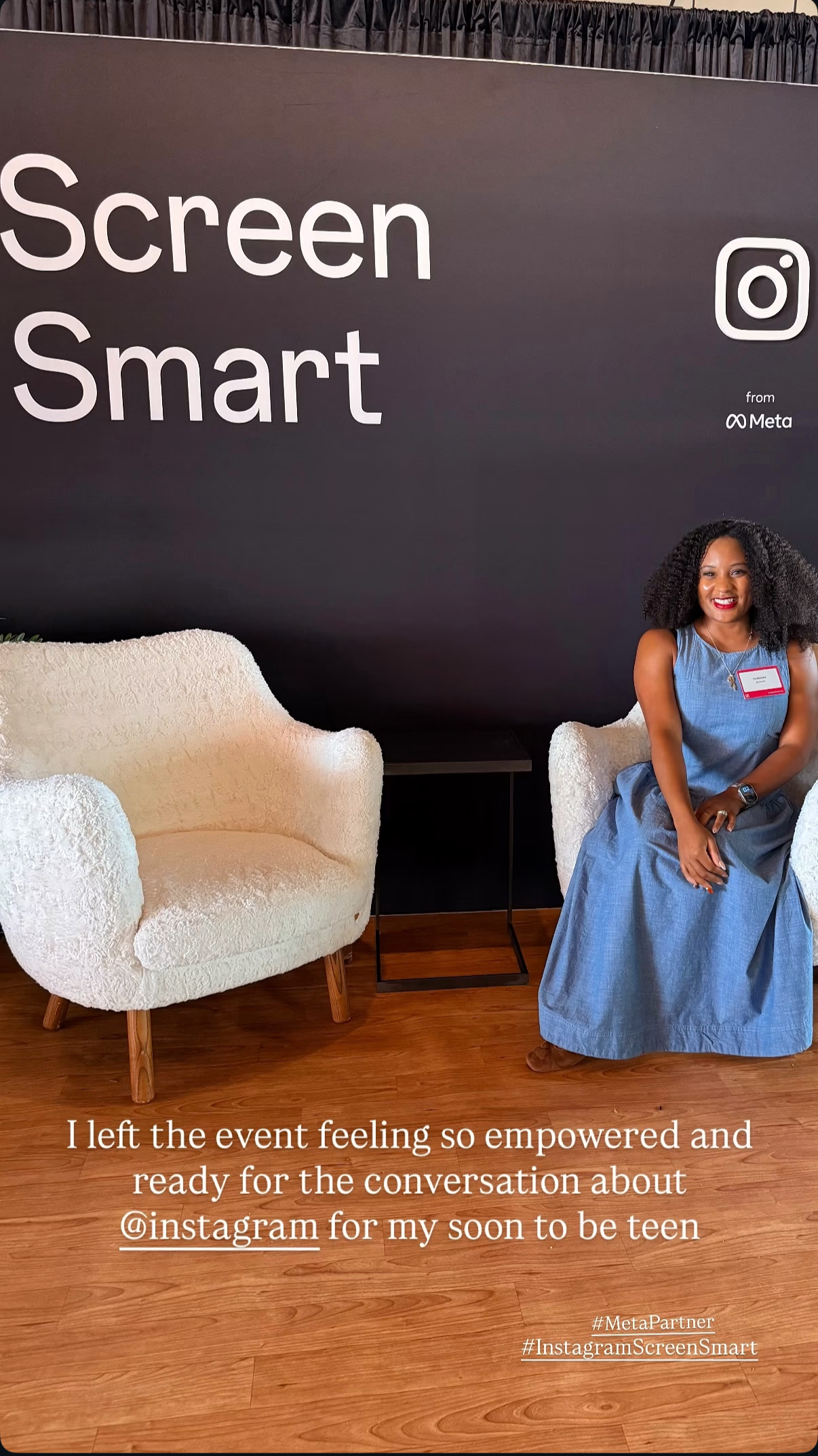 Atlanta Instagram Screen Smart influencer sitting in front of camera near sightline coffee cart