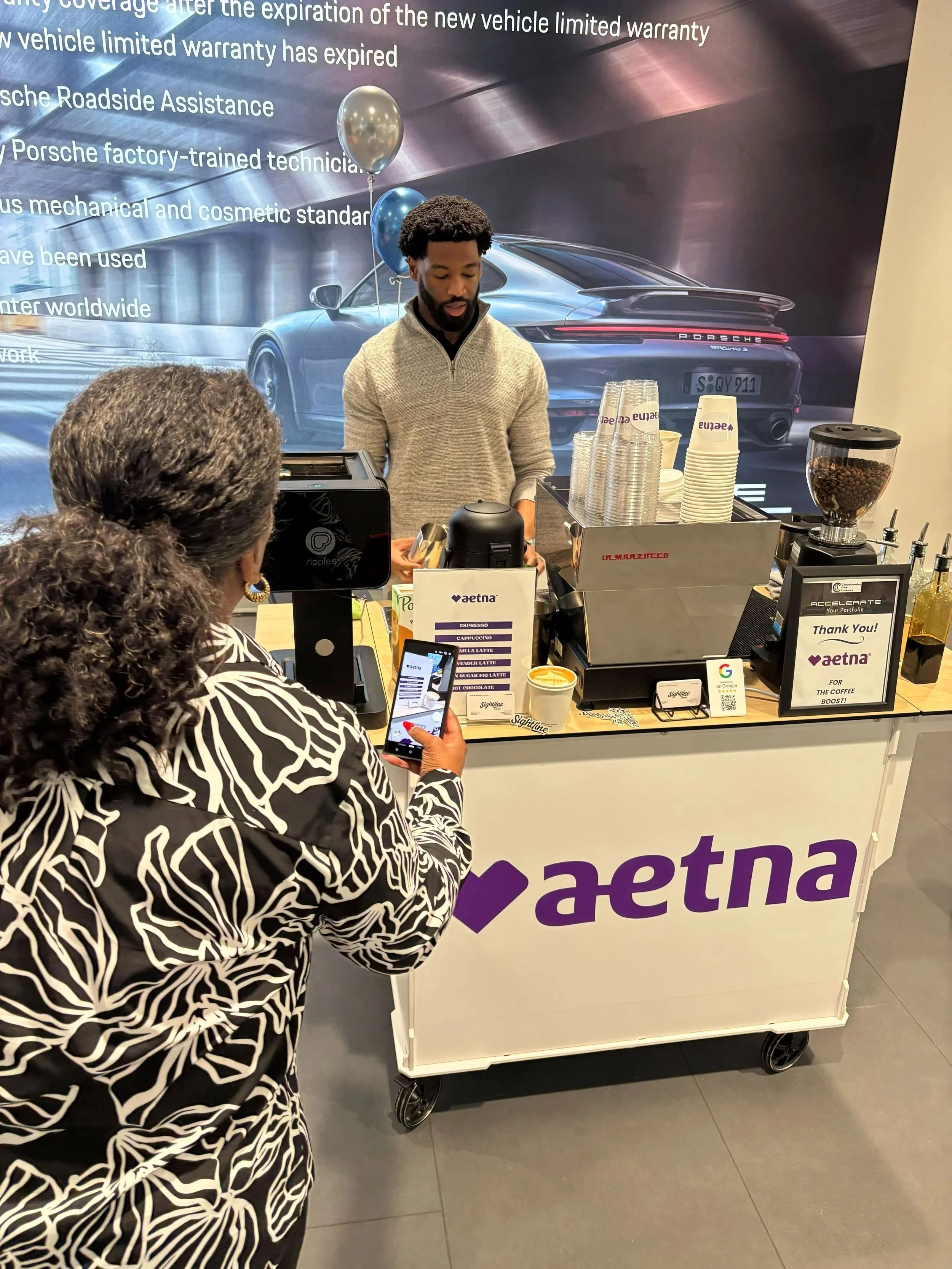 How Aetna Used Specialty Coffee to Create 100 Conversations at Porsche Atlanta Northwest