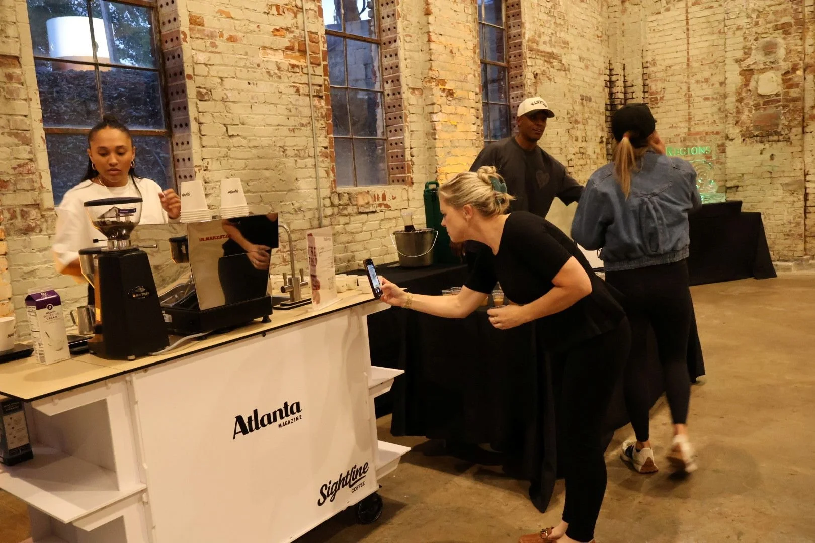  Specialty coffee service at an Atlanta brand activation 