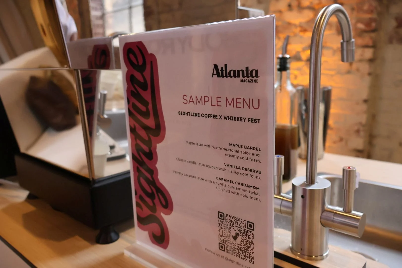  Sightline Coffee espresso cart at a corporate brand event 