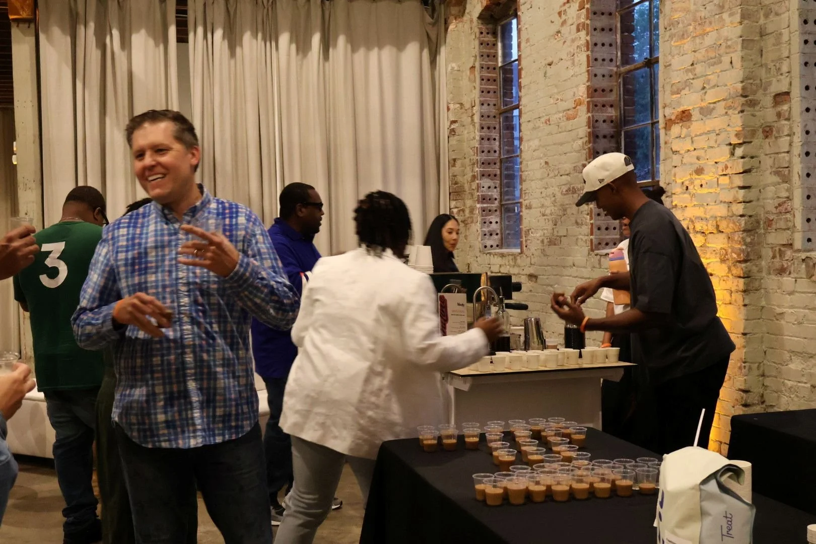  Branded mobile coffee cart creating an experiential marketing moment 