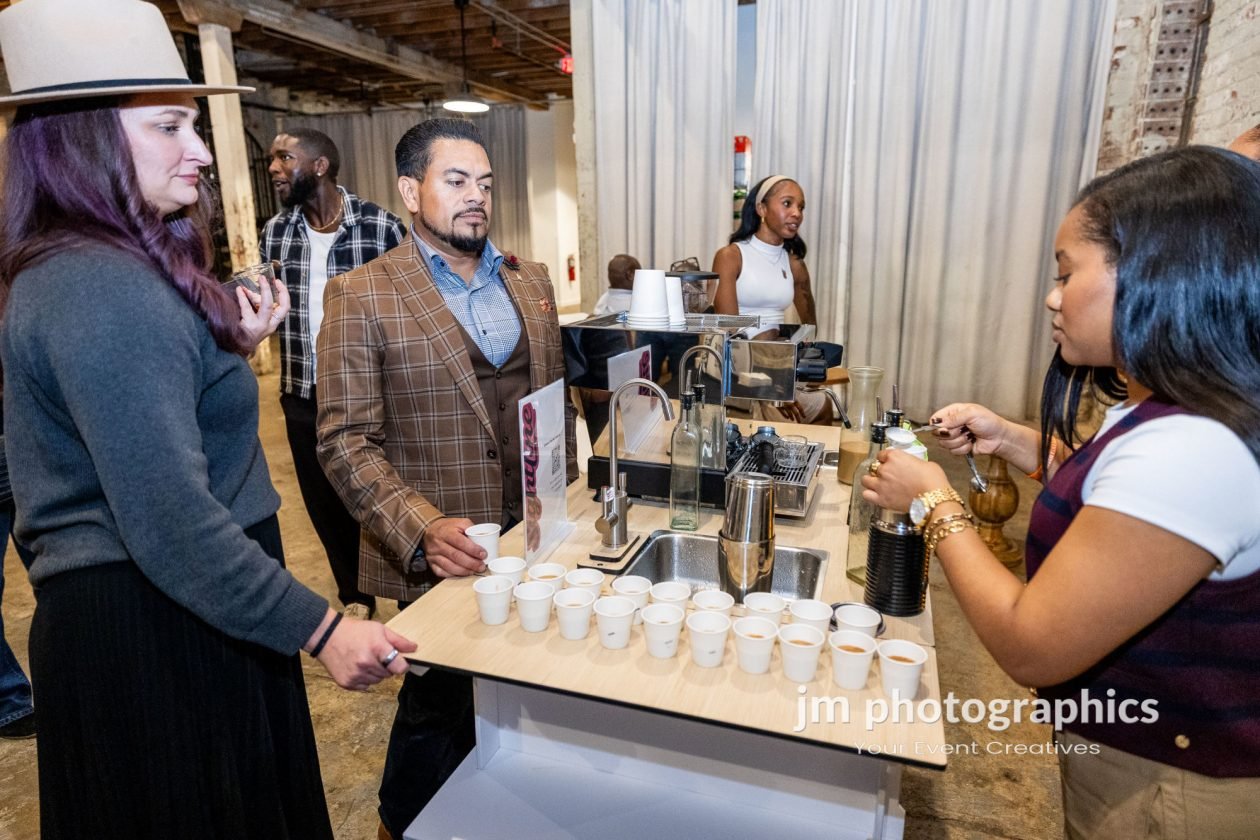  Atlanta coffee catering with a branded mobile coffee cart 