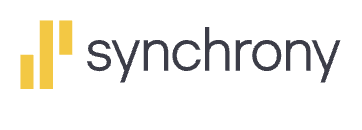 Synchronization logo with yellow bars and the word 'synchrony' in black text.