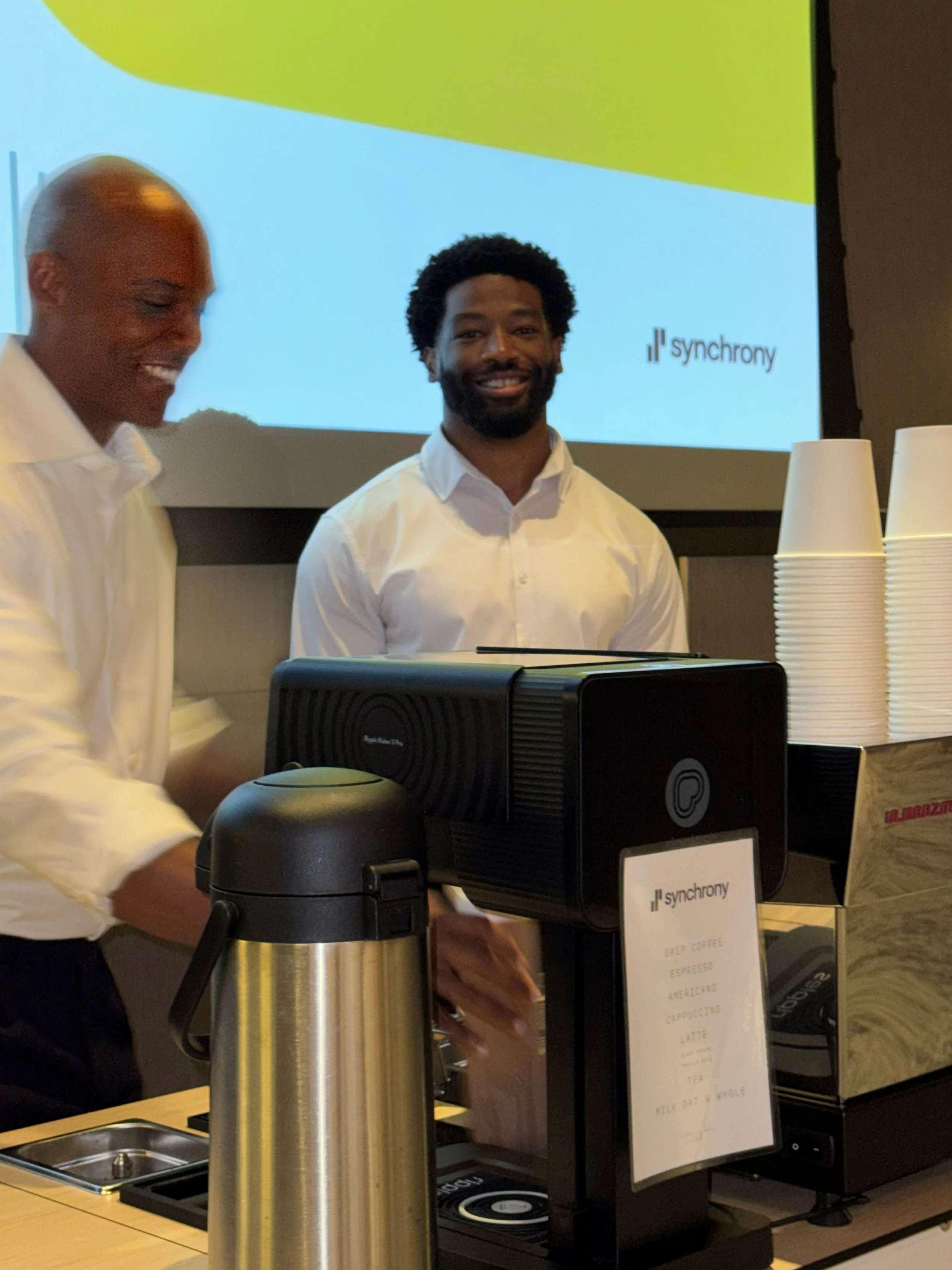 Coffee catering setup at the National Center for Civil and Human Rights in Atlanta