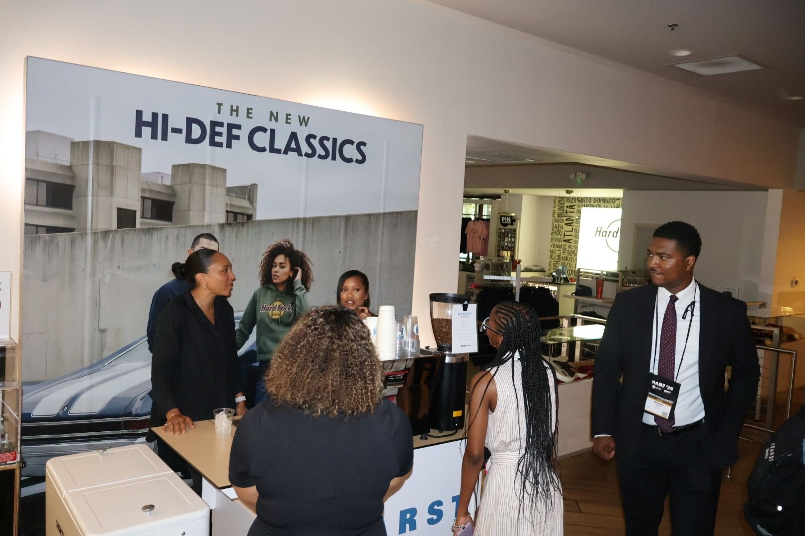 Event signage for Hearst Television's Grab & Go Breakfast at NABJ26