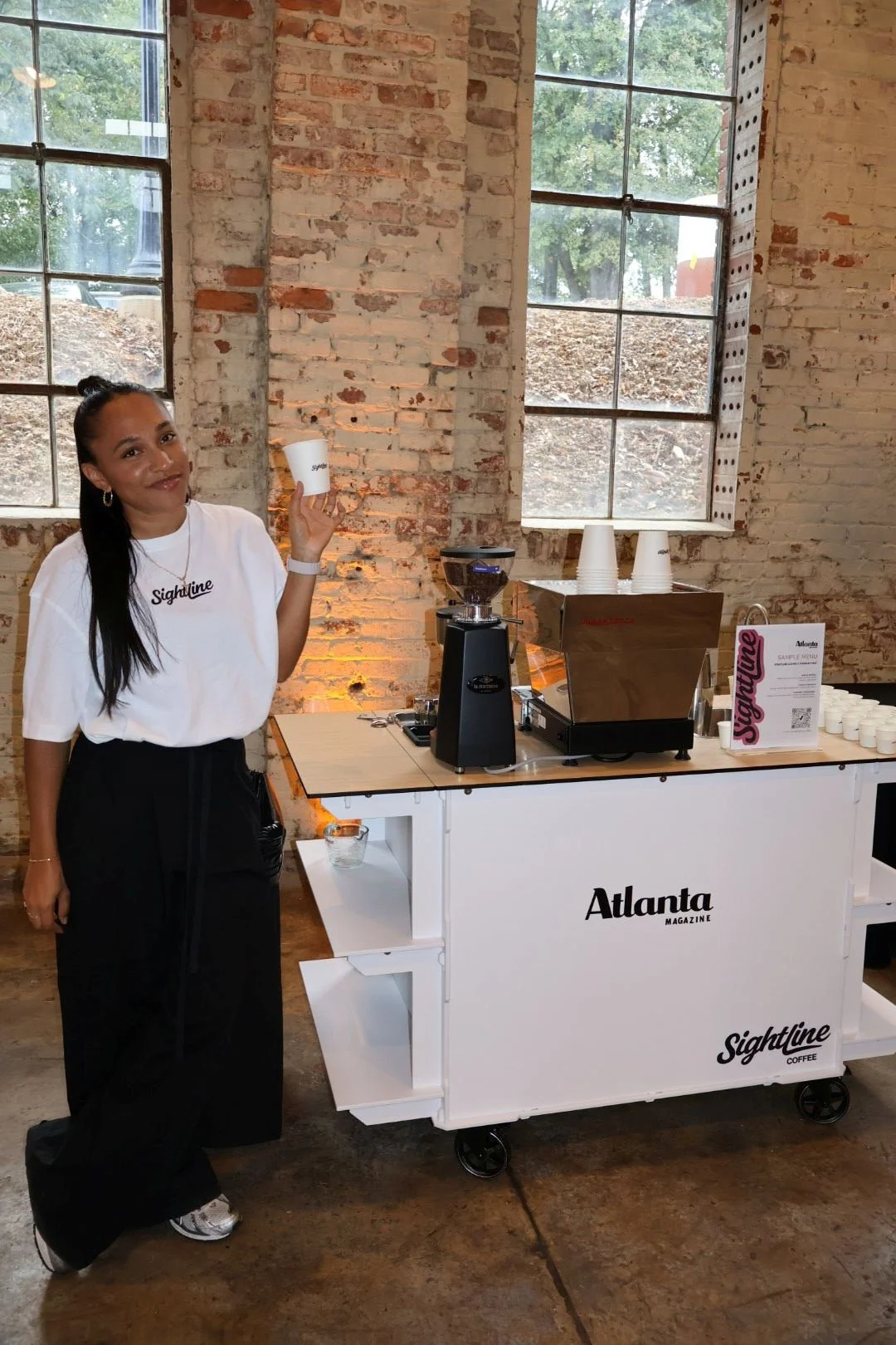 Atlanta coffee catering by Sightline Coffee for a branded event