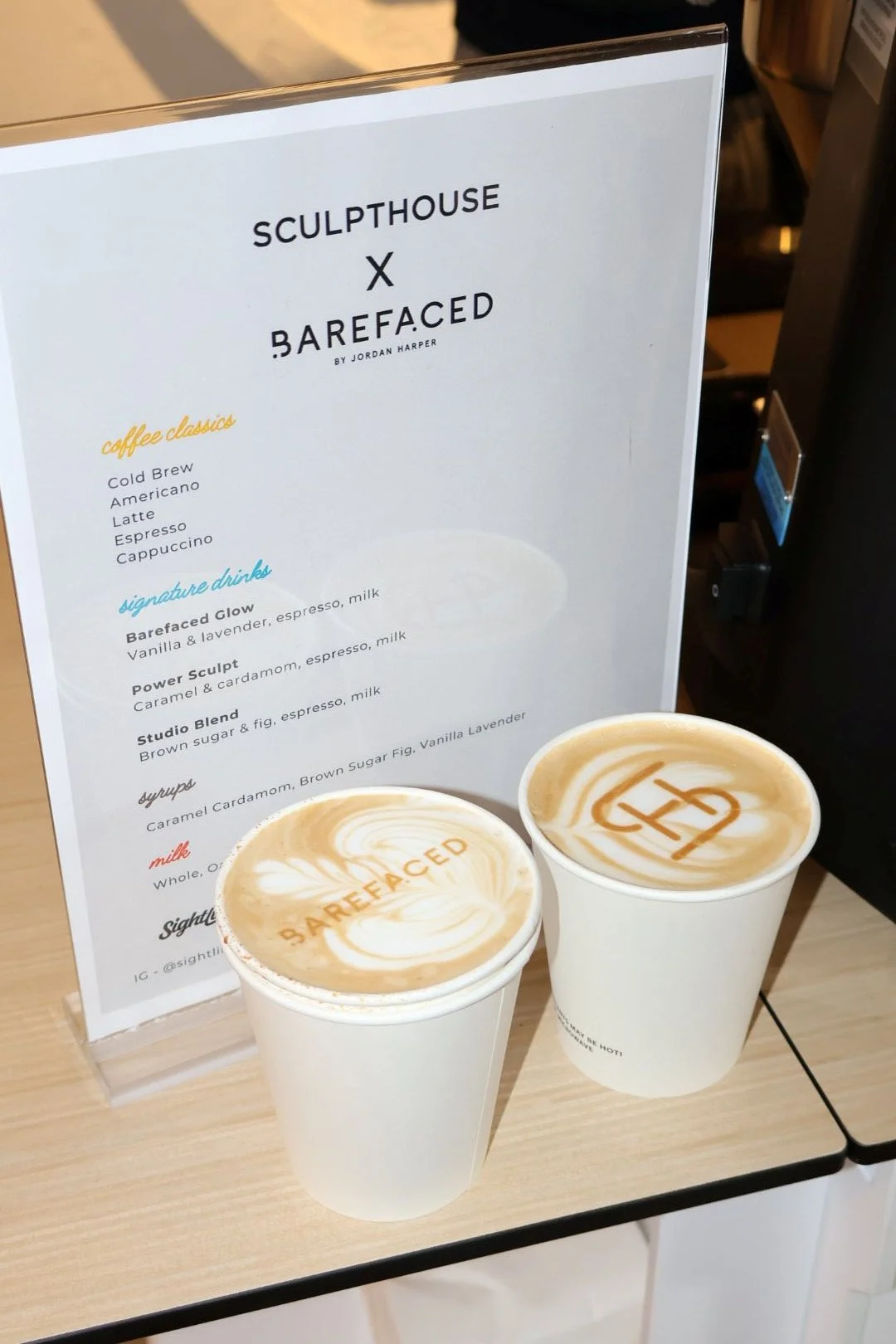 Coffee cart serving guests at a Sculpthouse customer appreciation event